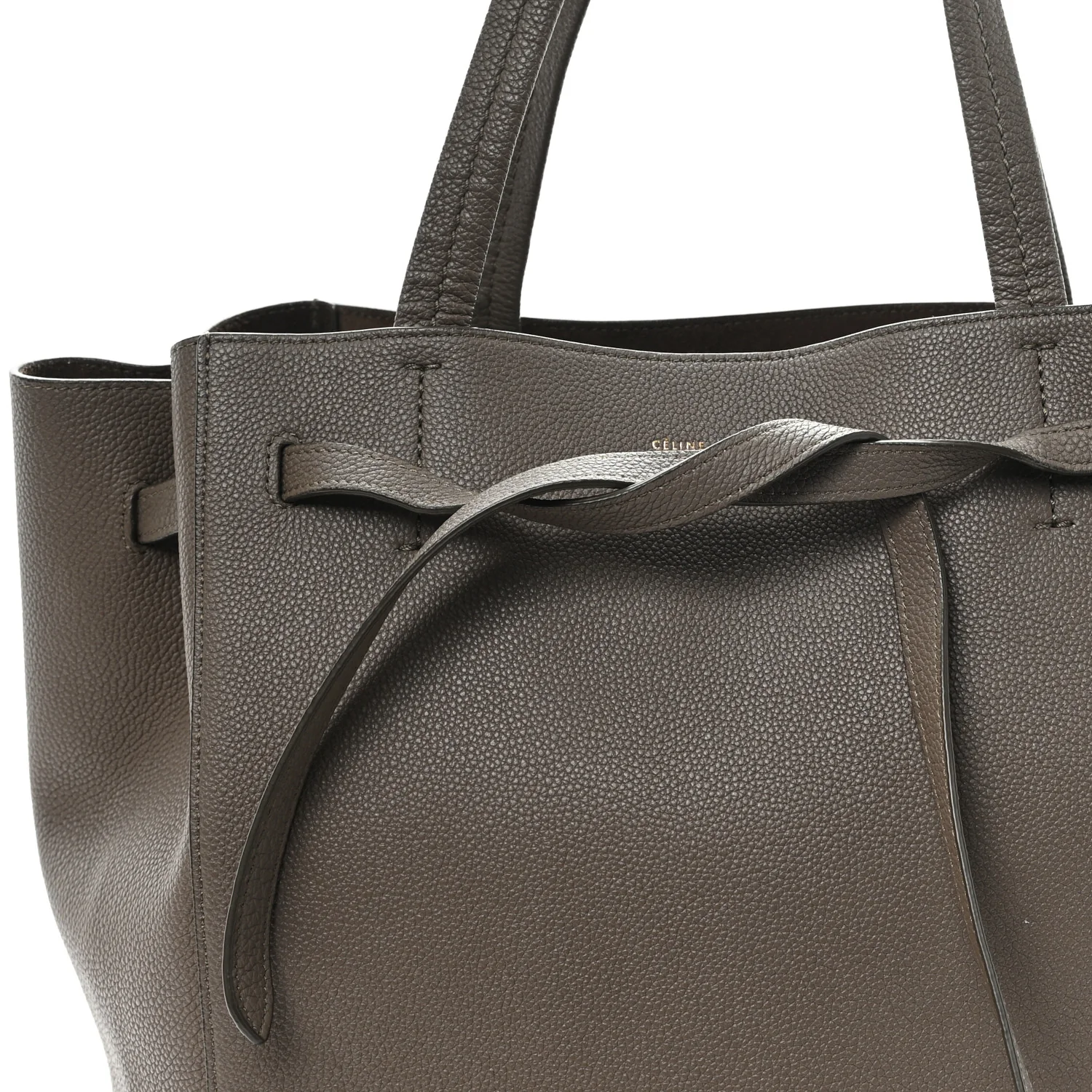 Soft Grained Calfskin Small Belt Cabas Phantom Souris - Image 7