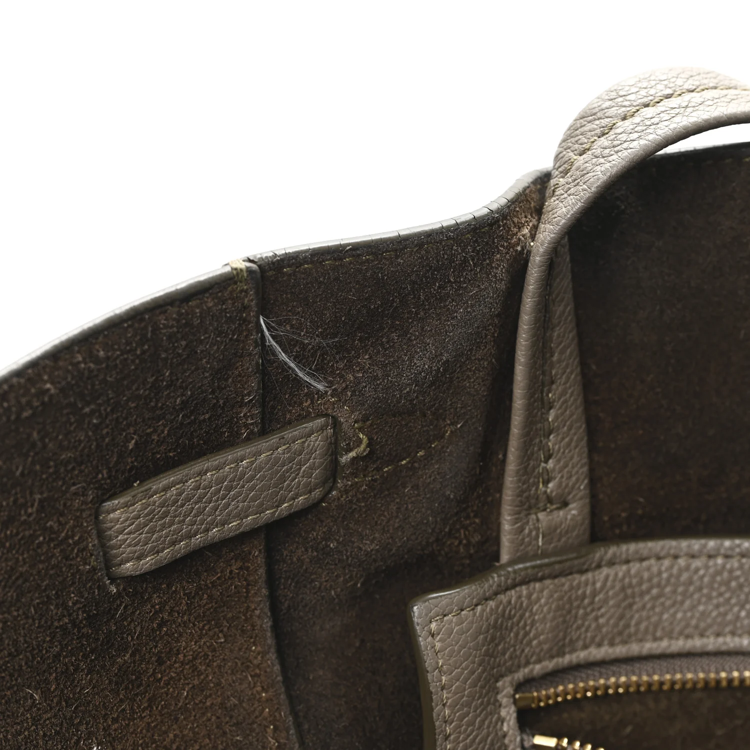 Soft Grained Calfskin Small Belt Cabas Phantom Taupe - Image 10