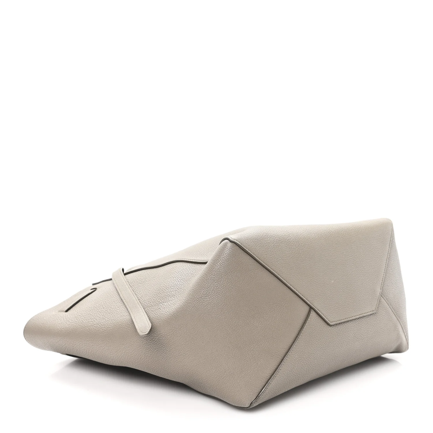 Soft Grained Calfskin Small Belt Cabas Phantom Taupe - Image 4
