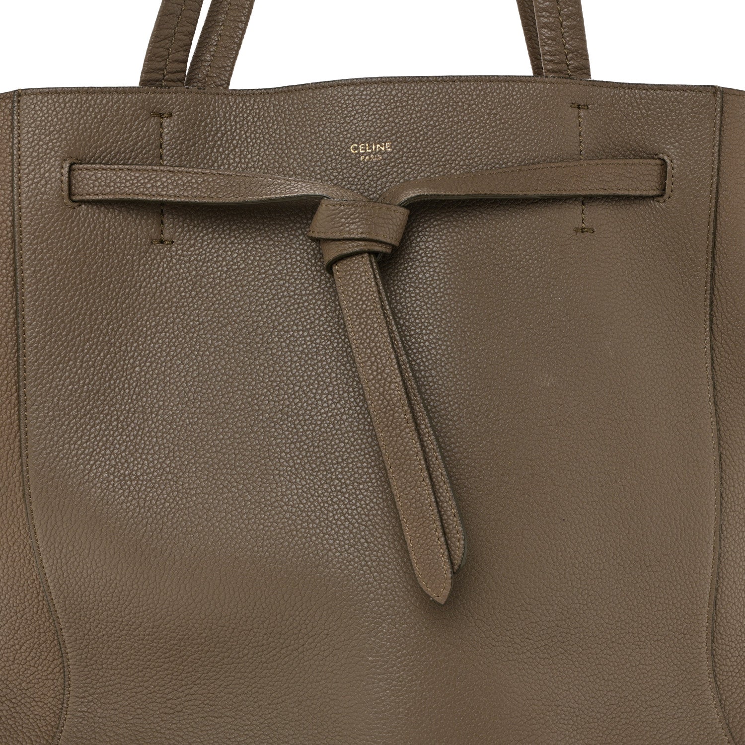 Soft Grained Calfskin Small Belt Cabas Phantom Taupe - Image 8