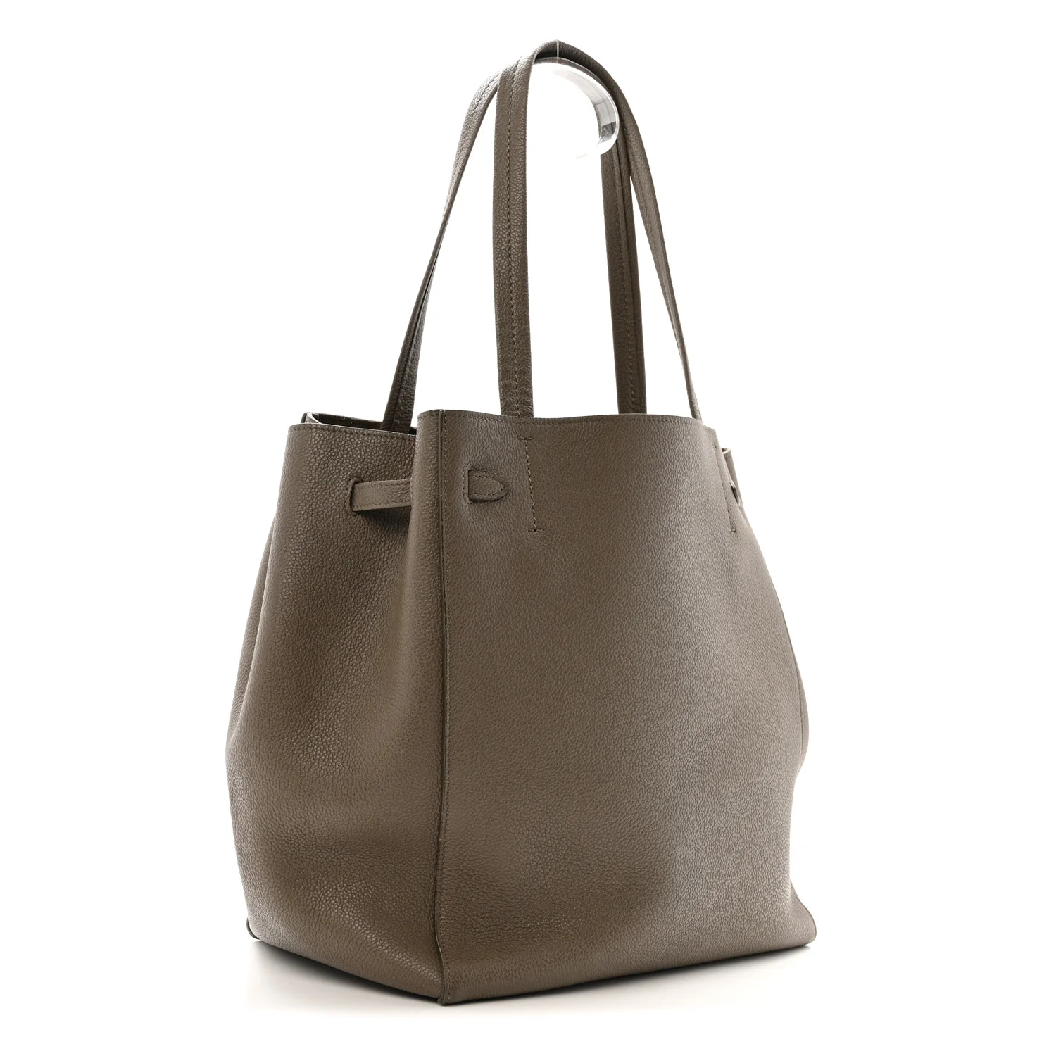 Soft Grained Calfskin Small Belt Cabas Phantom Taupe - Image 3