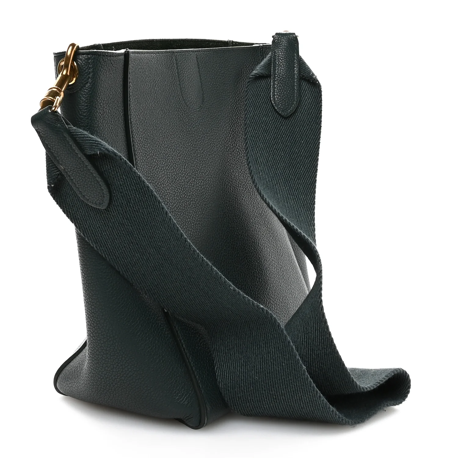 Soft Grained Calfskin Small Sangle Bucket Bag Amazone - Image 3