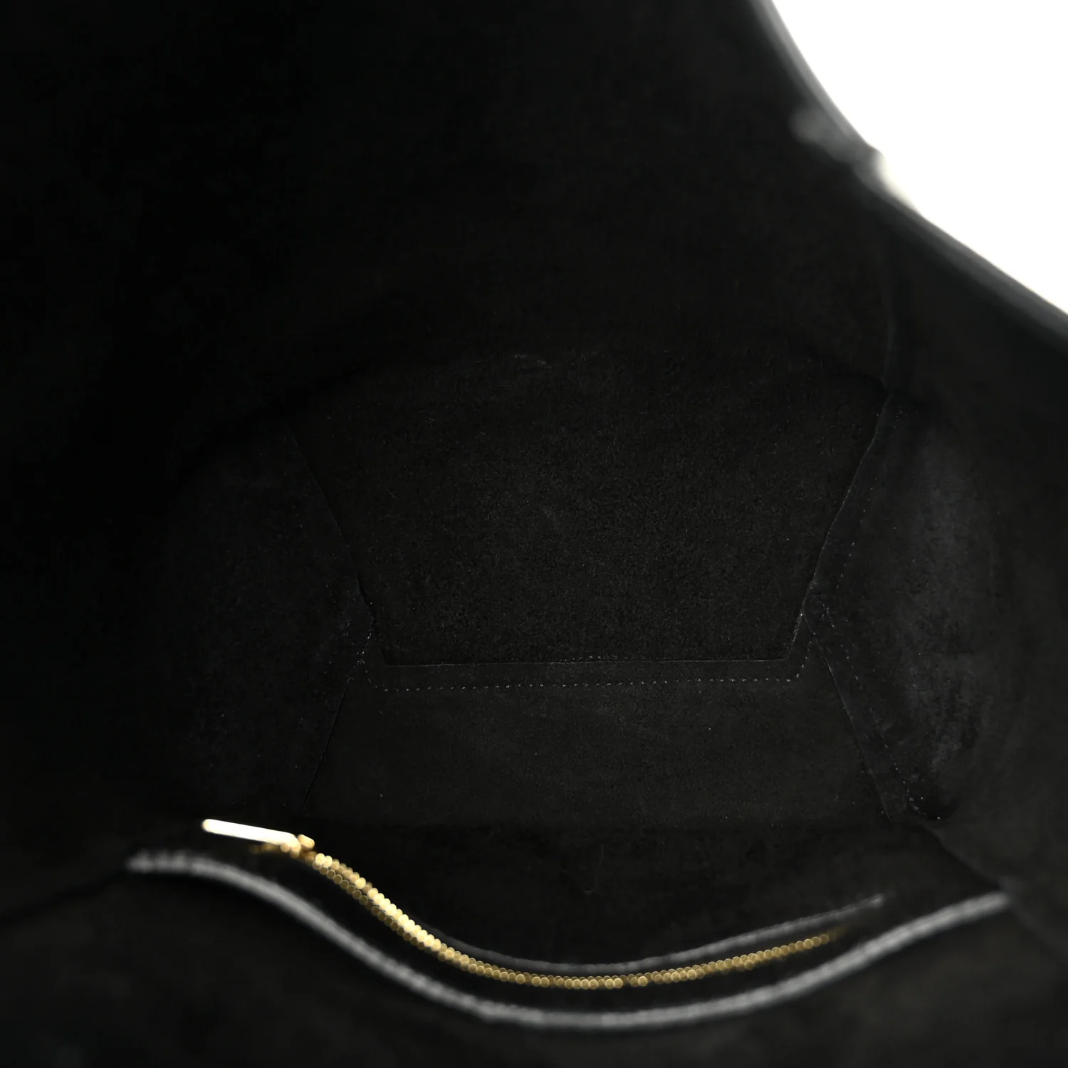Soft Grained Calfskin Small Sangle Bucket Bag Black - Image 5