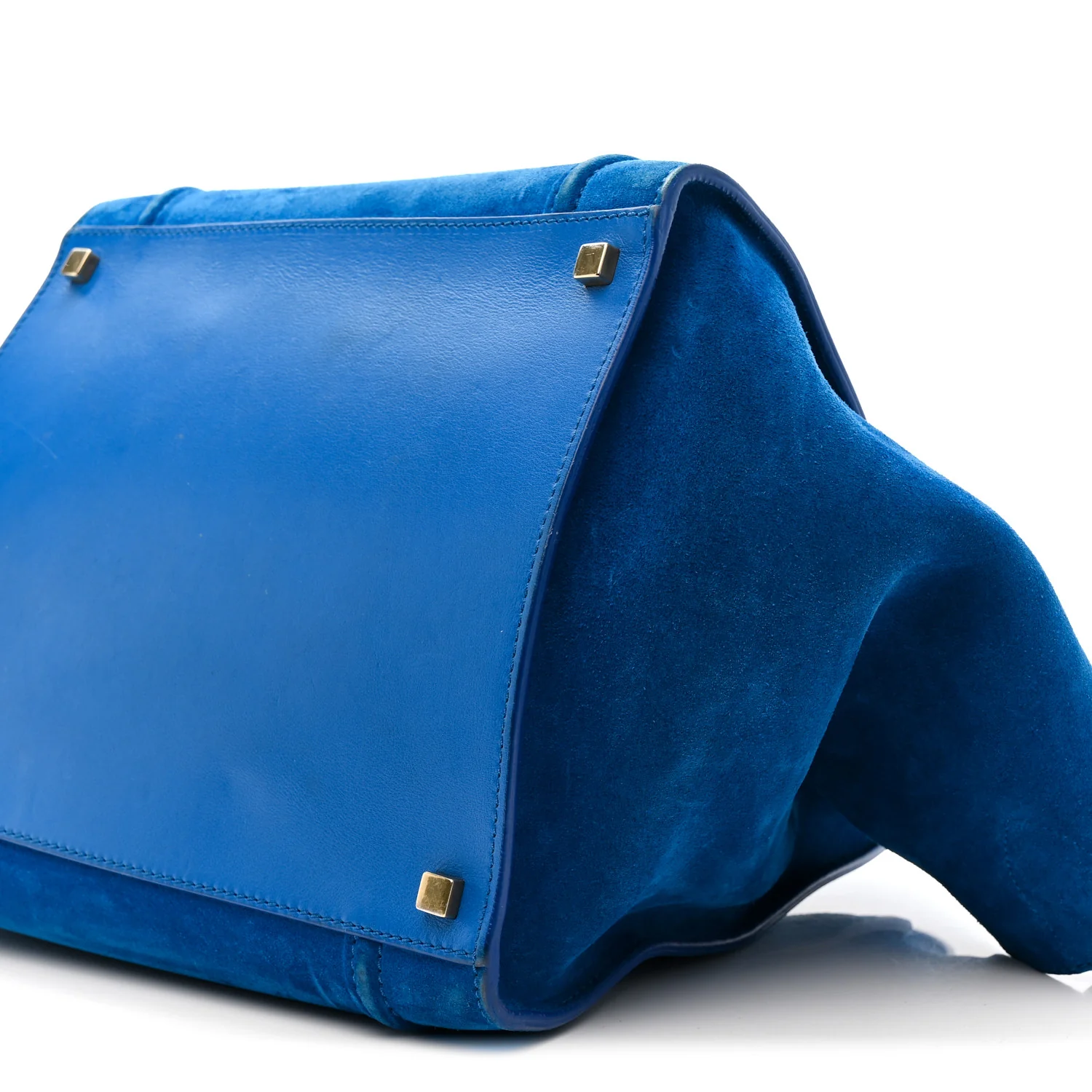 Suede Small Phantom Luggage Blue - Image 11