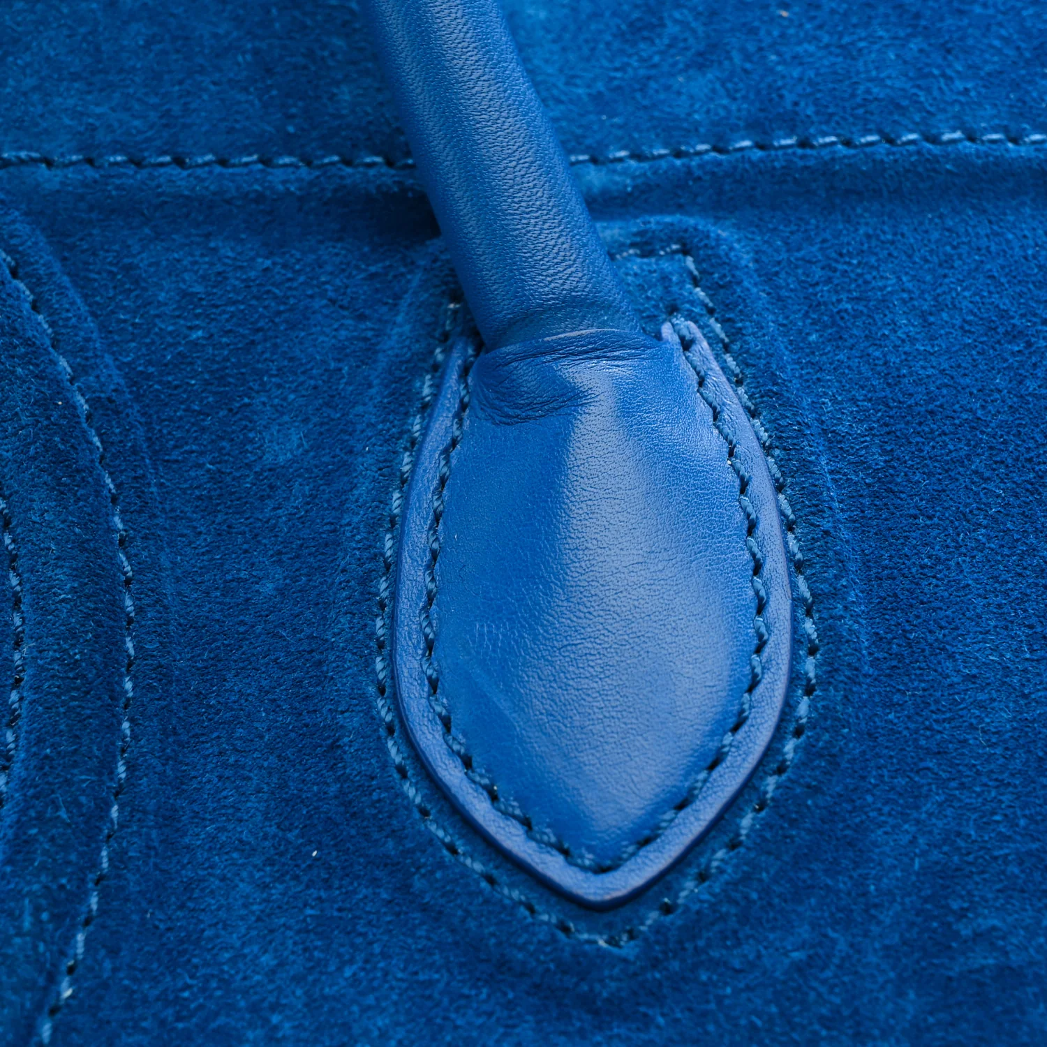 Suede Small Phantom Luggage Blue - Image 20