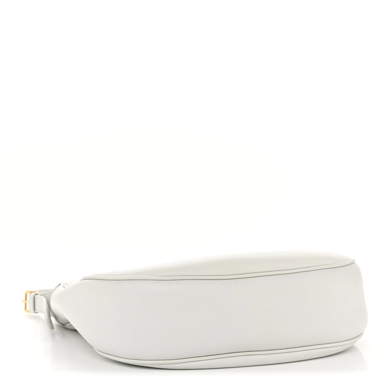 Supple Calfskin Cuir Triomphe Heloise Shoulder Bag Light Stone - Image 4
