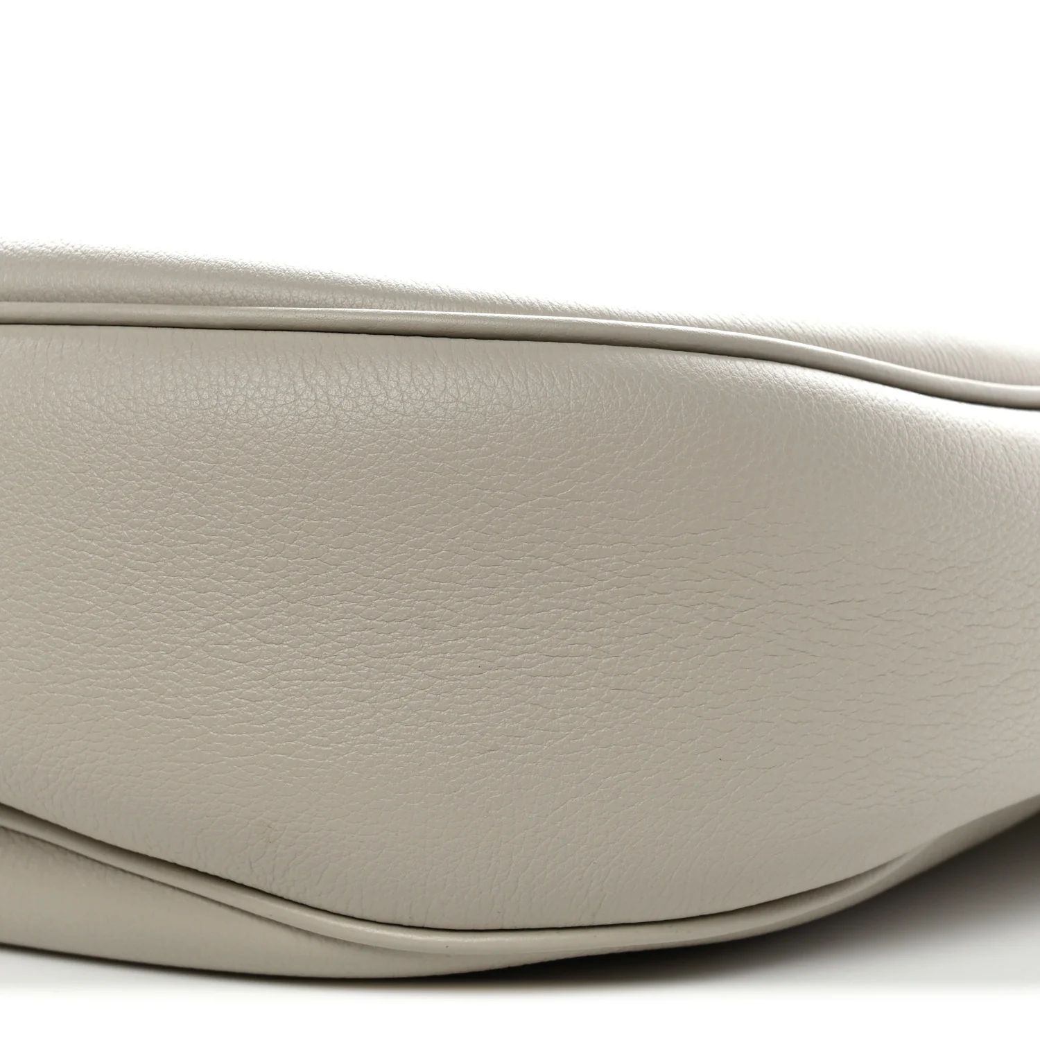 Supple Calfskin Cuir Triomphe Heloise Shoulder Bag Light Stone - Image 10