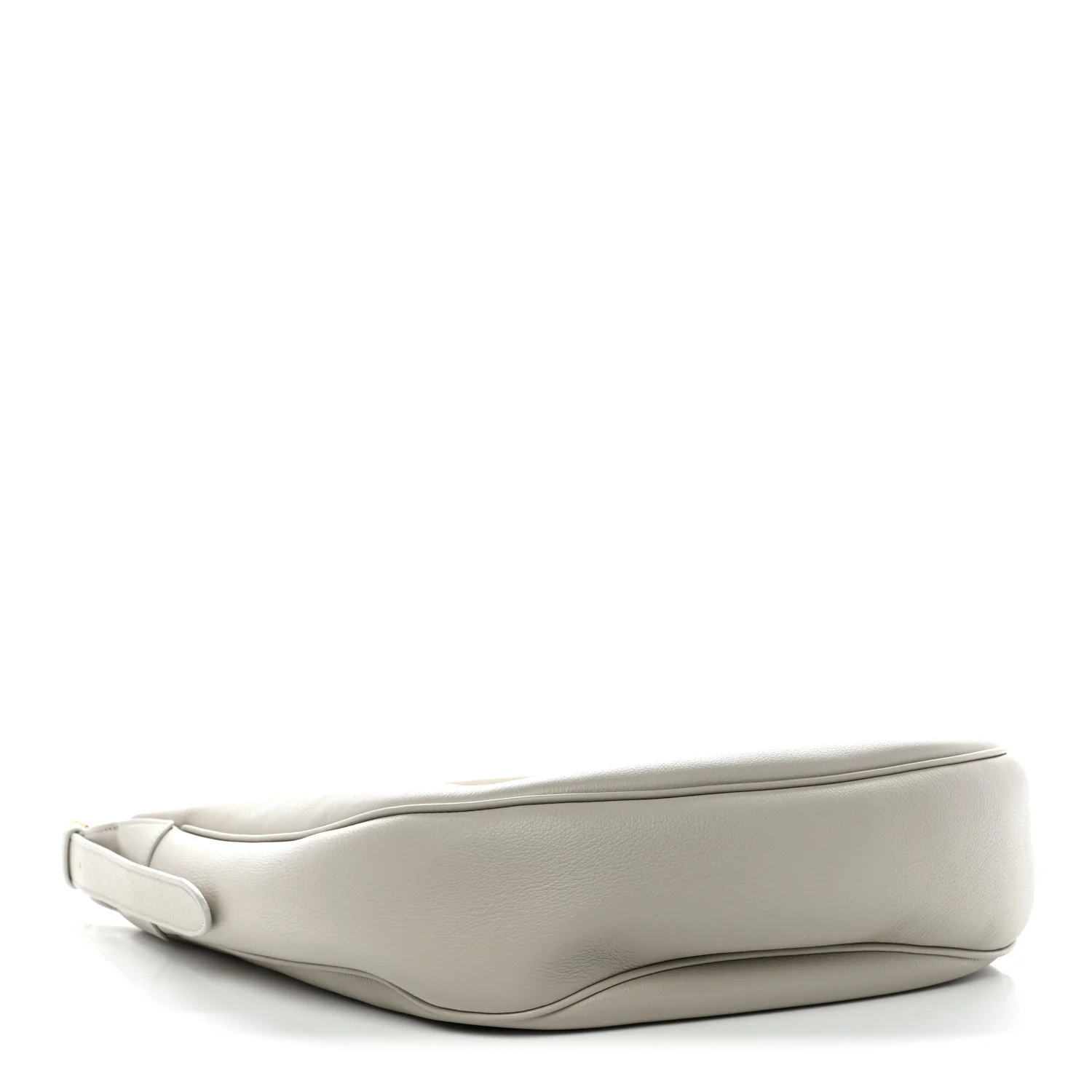 Supple Calfskin Cuir Triomphe Heloise Shoulder Bag Light Stone - Image 4
