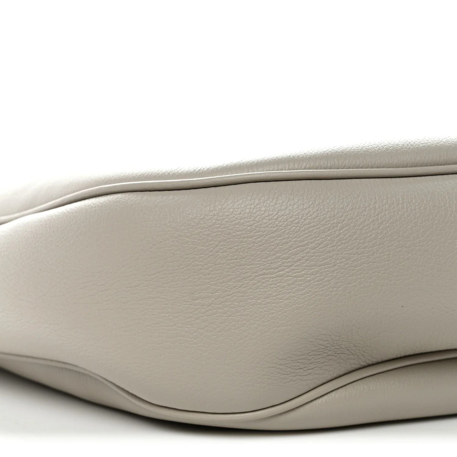 Supple Calfskin Cuir Triomphe Heloise Shoulder Bag Light Stone - Image 9