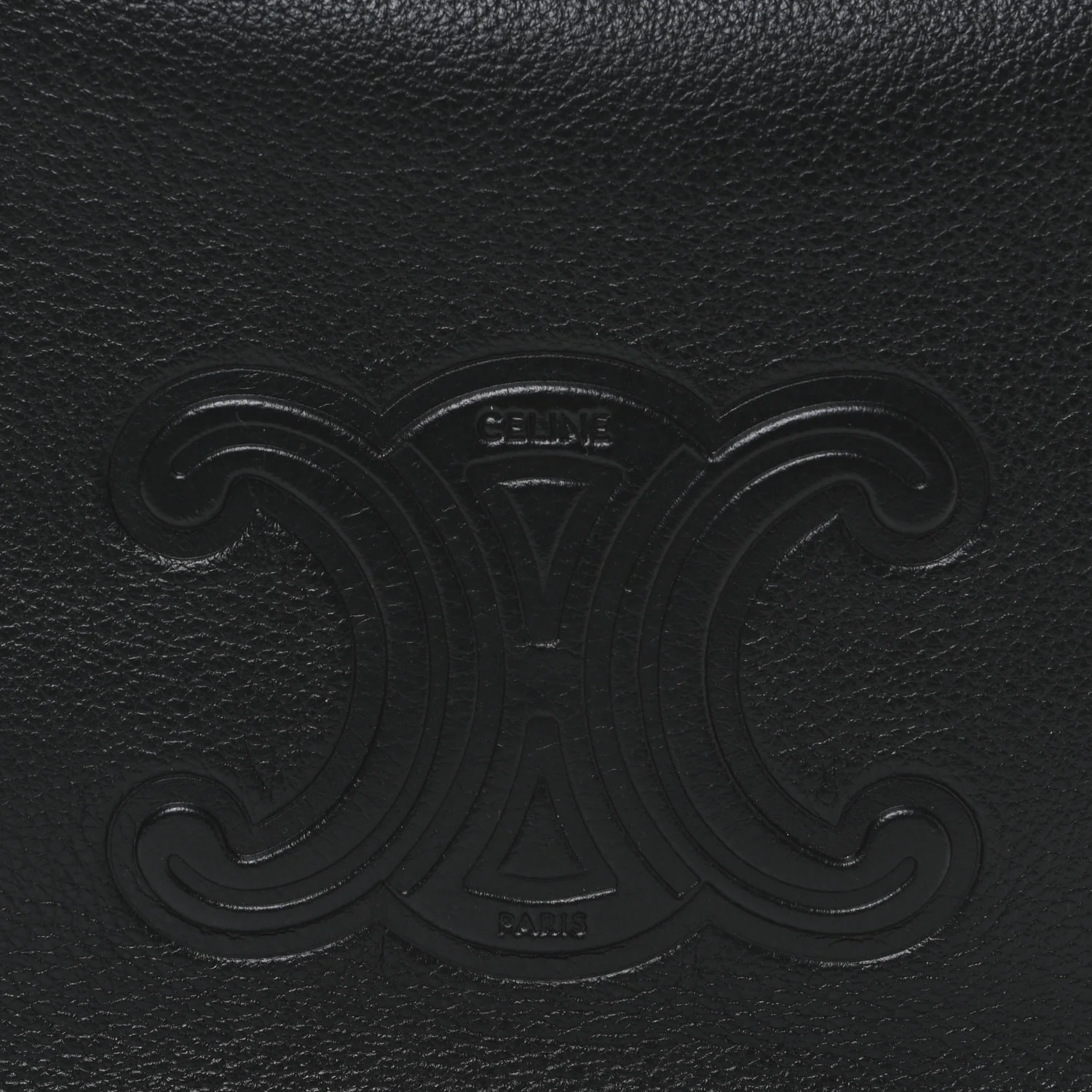 Supple Calfskin Cuir Triomphe Small Heloise Shoulder Bag Black - Image 6