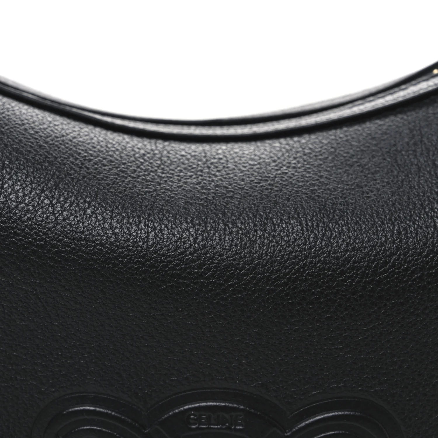 Supple Calfskin Cuir Triomphe Small Heloise Shoulder Bag Black - Image 9