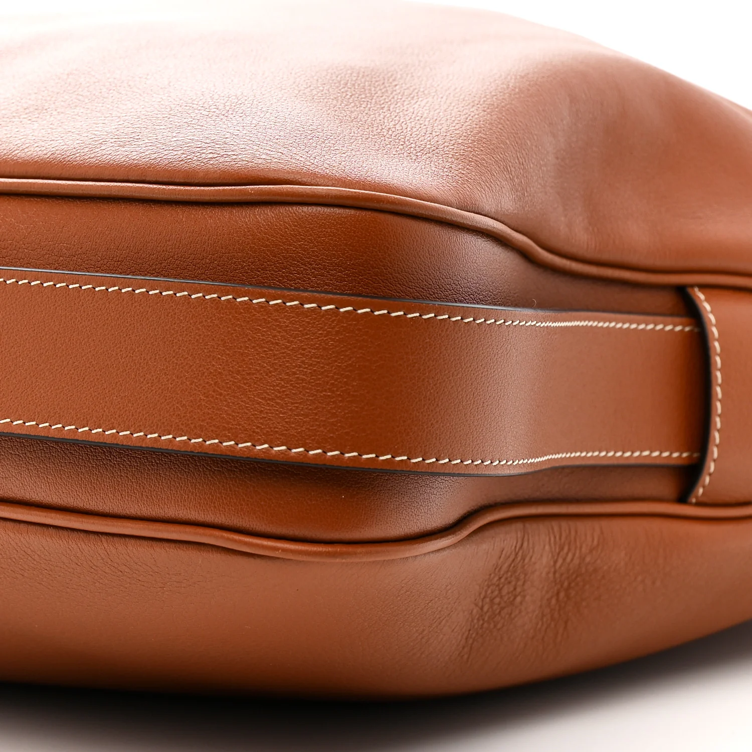 Supple Calfskin Large Romy Shoulder Bag Tan - Image 11