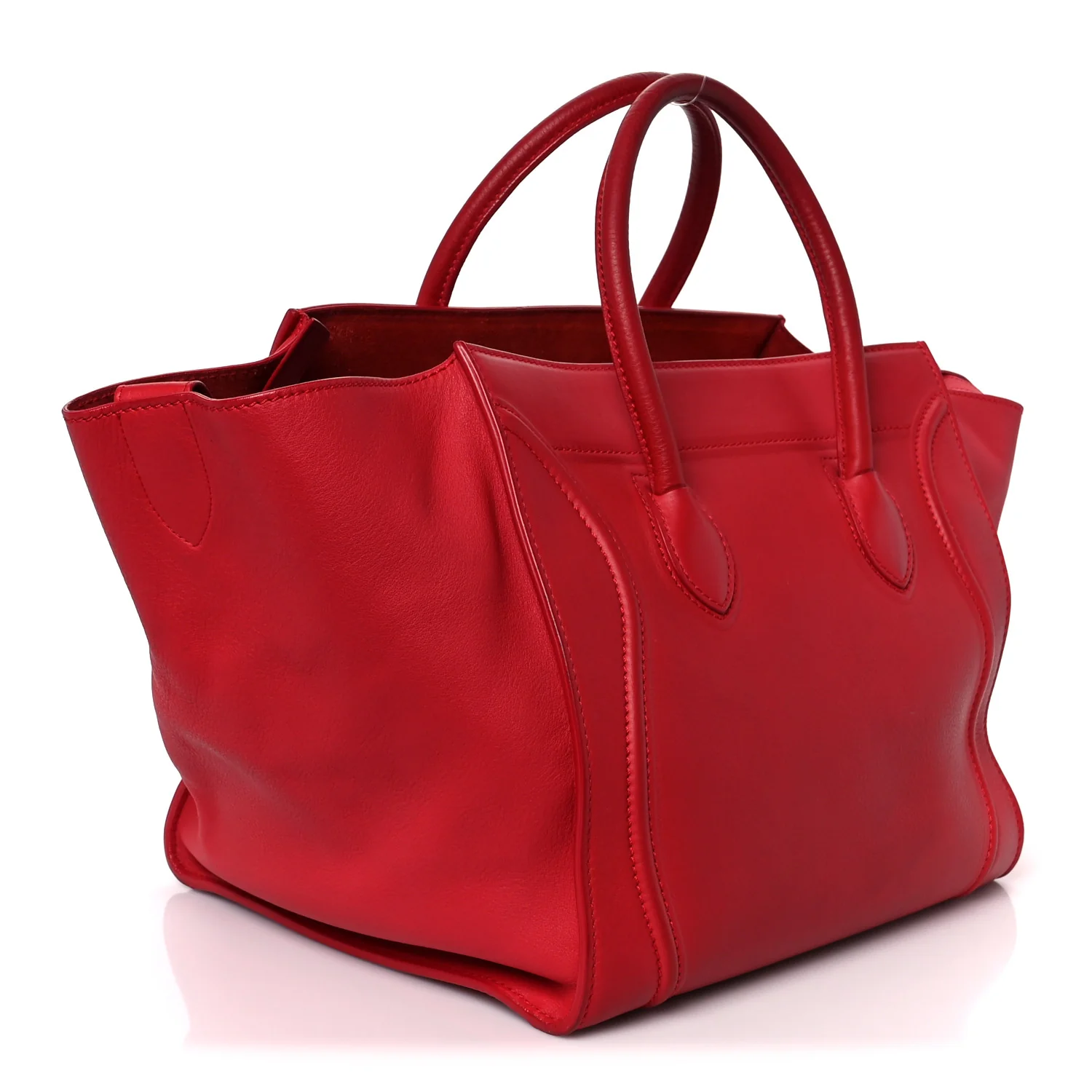 Supple Calfskin Medium Phantom Luggage Vermillion - Image 3