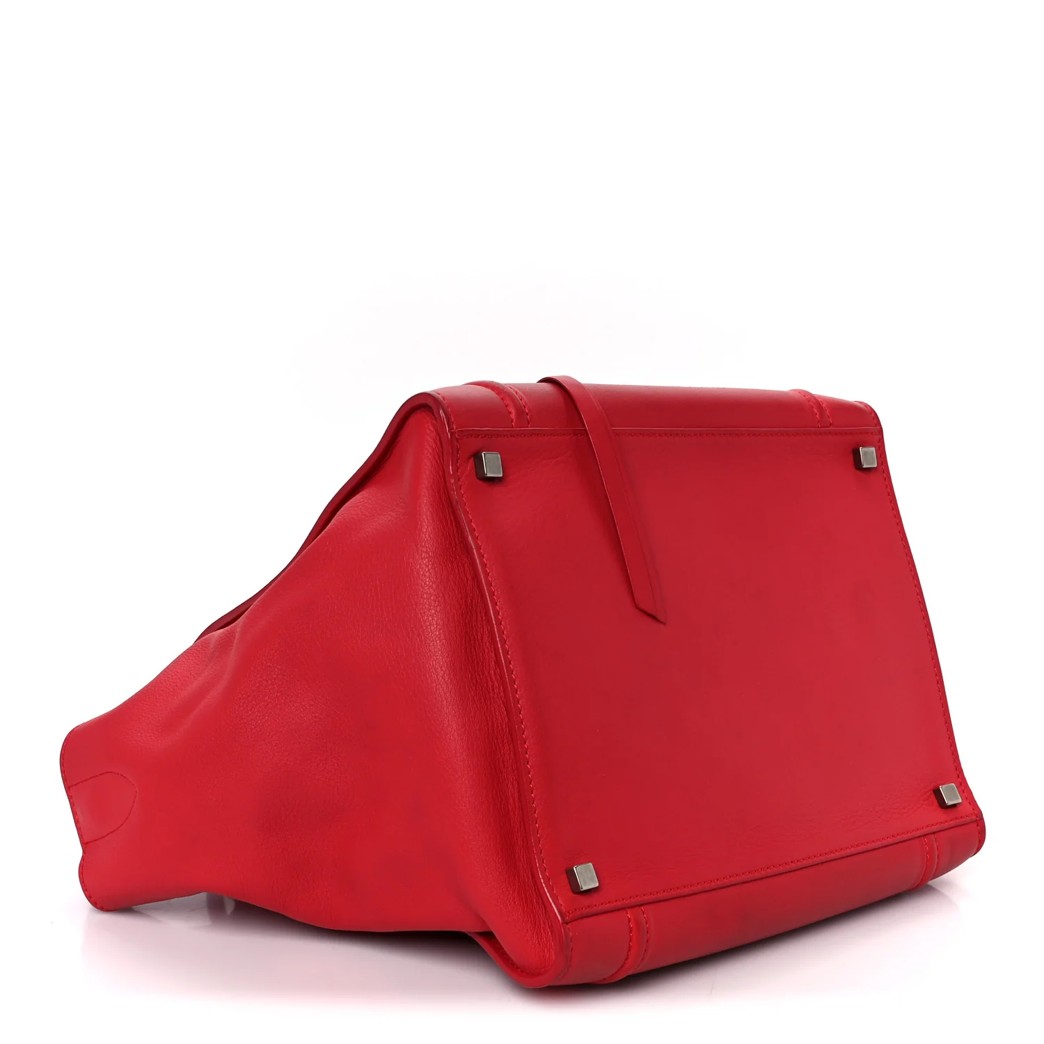 Supple Calfskin Medium Phantom Luggage Vermillion - Image 4