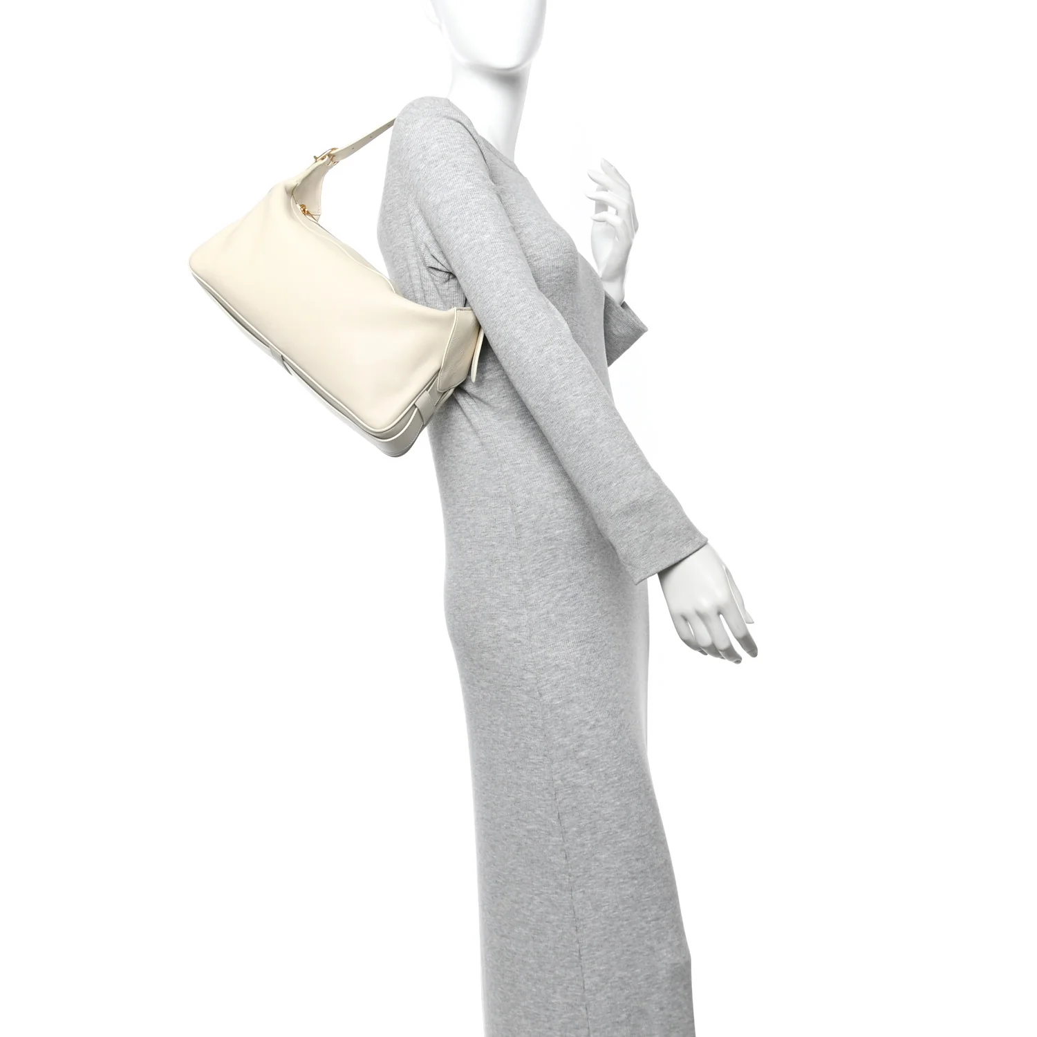 Supple Calfskin Medium Romy Shoulder Bag Rice - Image 2