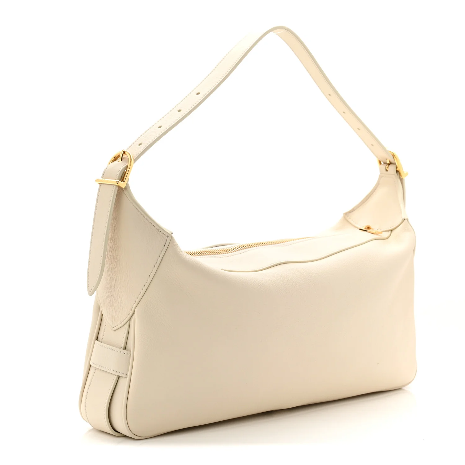 Supple Calfskin Medium Romy Shoulder Bag Rice - Image 3