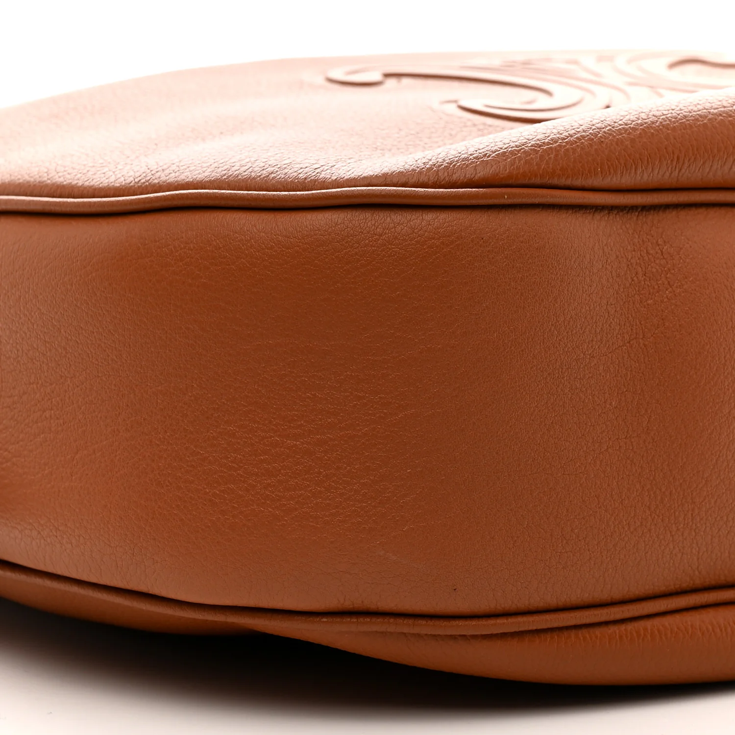 Supple Calfskin Medium Triomphe Heloise Shoulder Bag Tan - Image 10