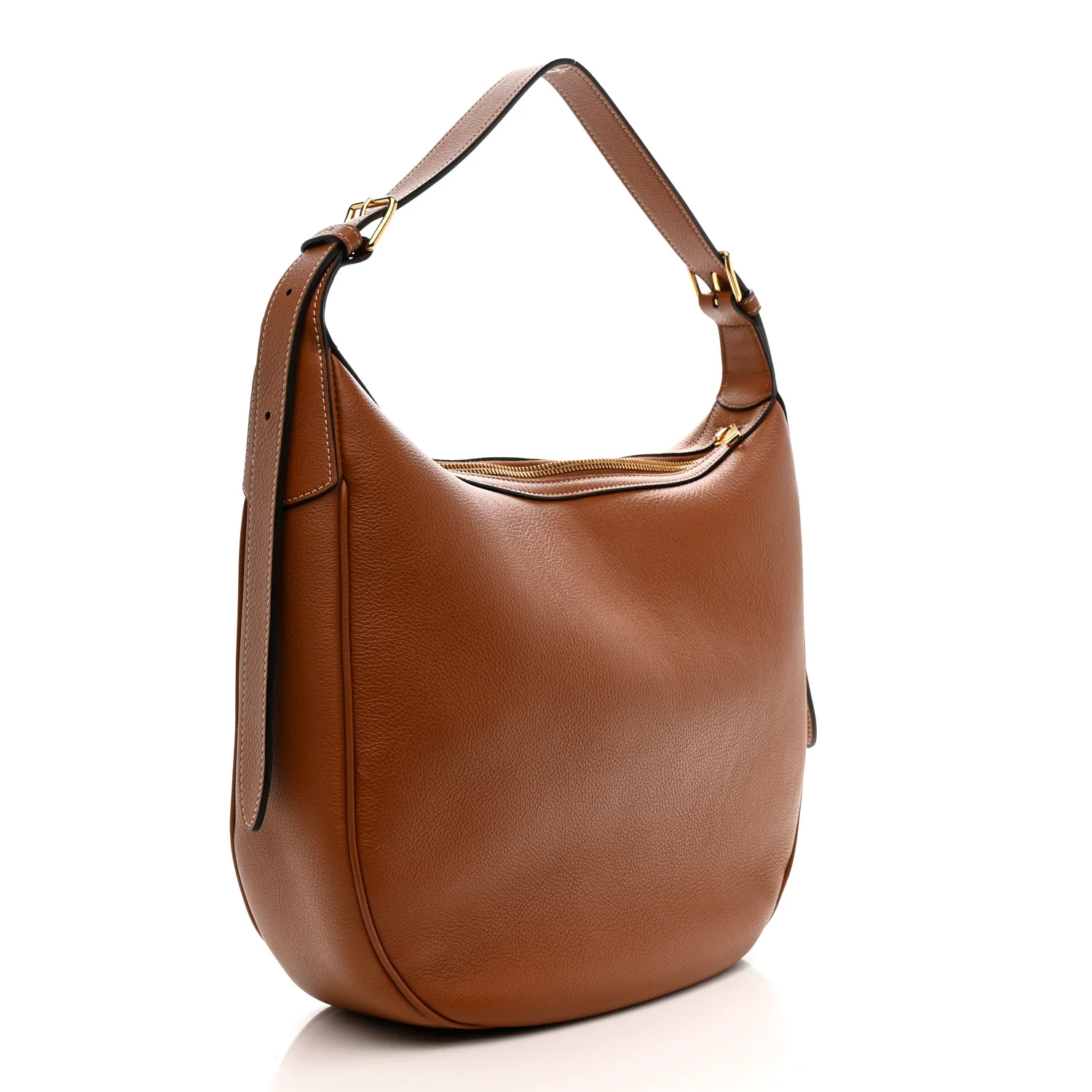 Supple Calfskin Medium Triomphe Heloise Shoulder Bag Tan - Image 3