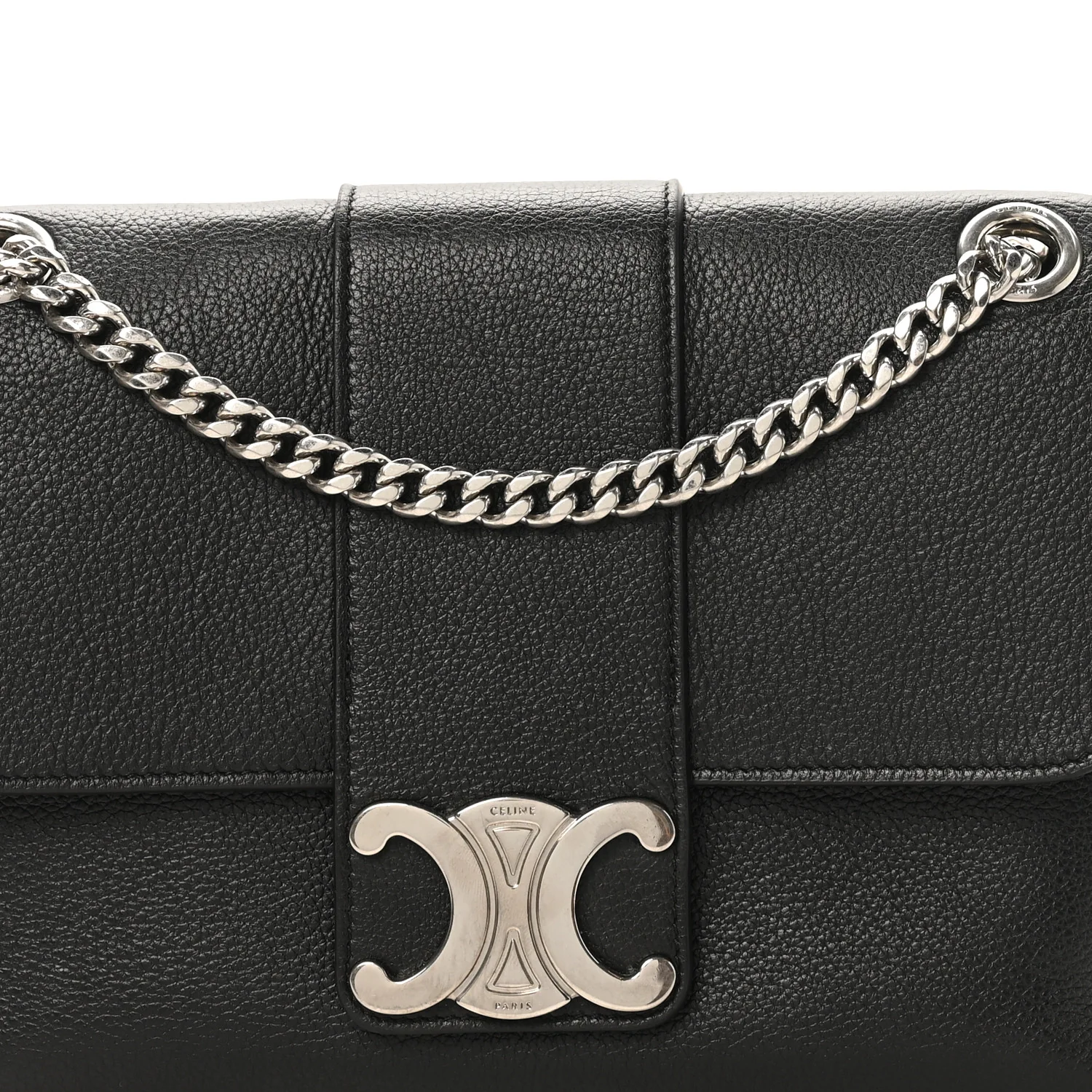 Supple Calfskin Medium Victoire Bag Black - Image 7