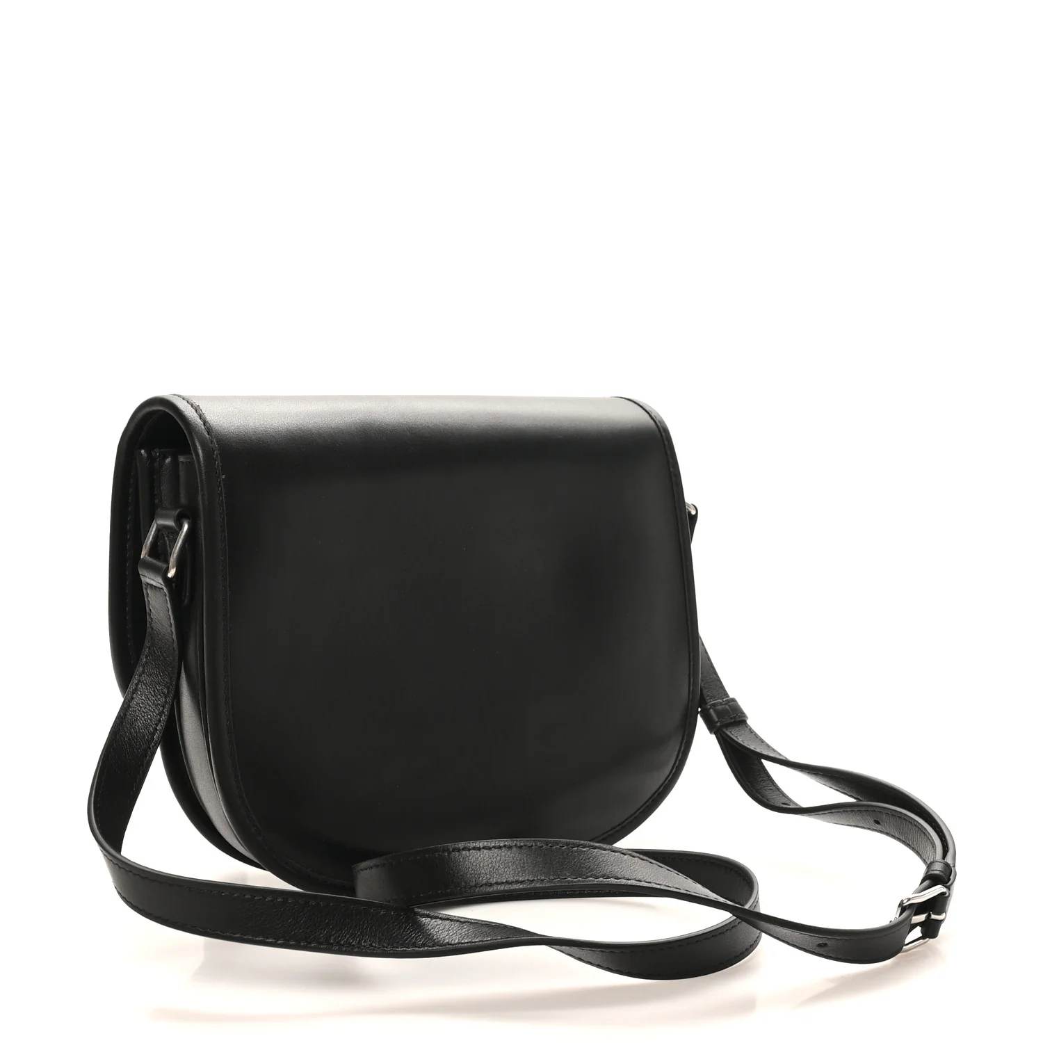 Supple Calfskin Triomphe Medium Besace Black - Image 2