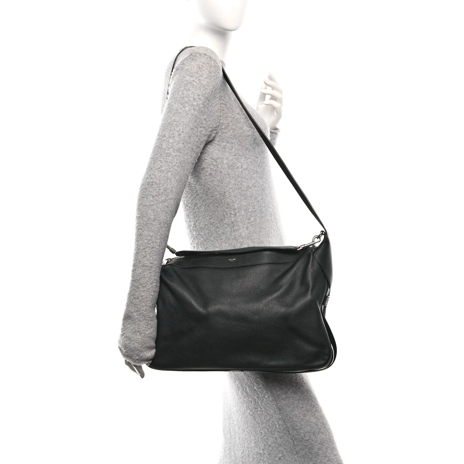 Supple Calfskin Weekend Romy Shoulder Bag Black - Image 2