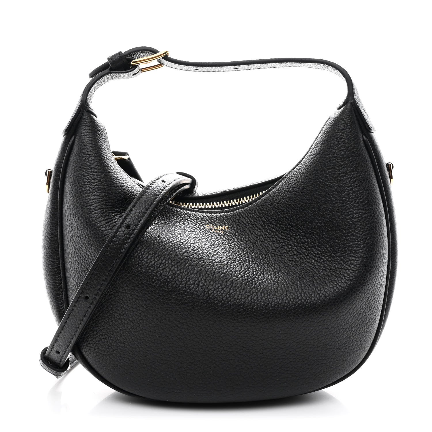 Supple Grained Calfskin Teen Lulu Shoulder Bag Black