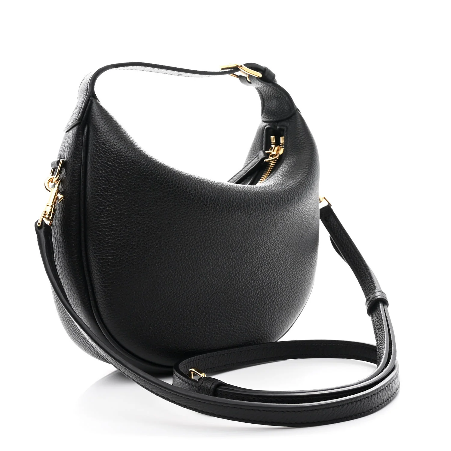 Supple Grained Calfskin Teen Lulu Shoulder Bag Black - Image 3