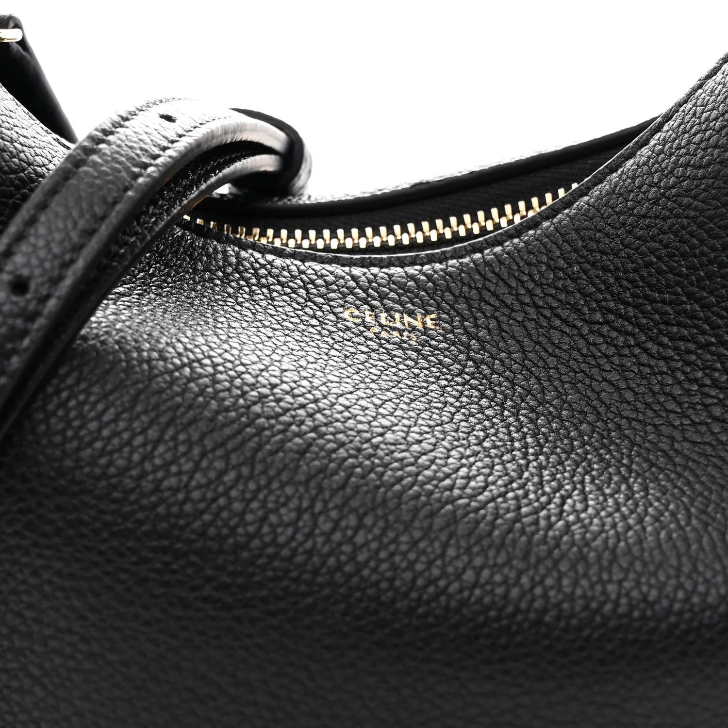 Supple Grained Calfskin Teen Lulu Shoulder Bag Black - Image 8