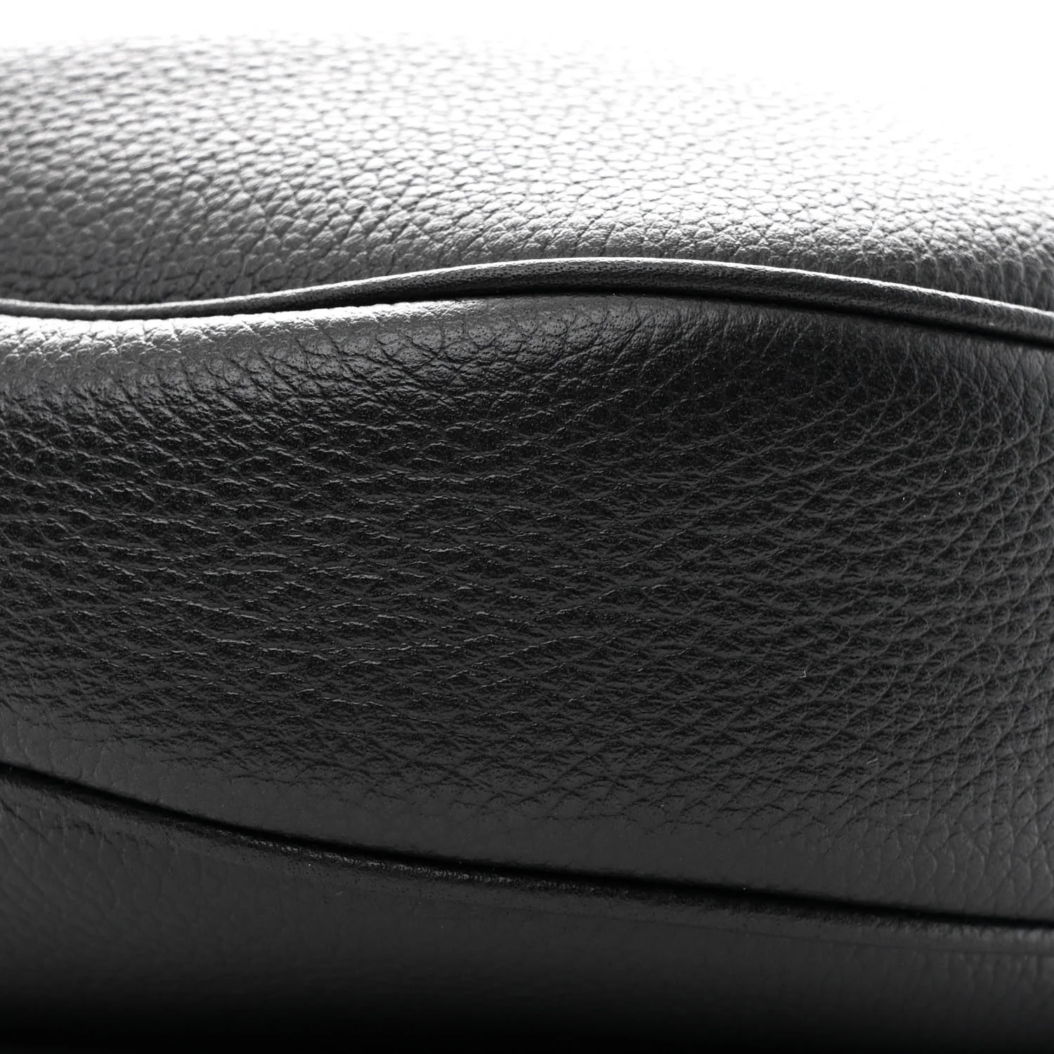 Supple Grained Calfskin Teen Lulu Shoulder Bag Black - Image 9
