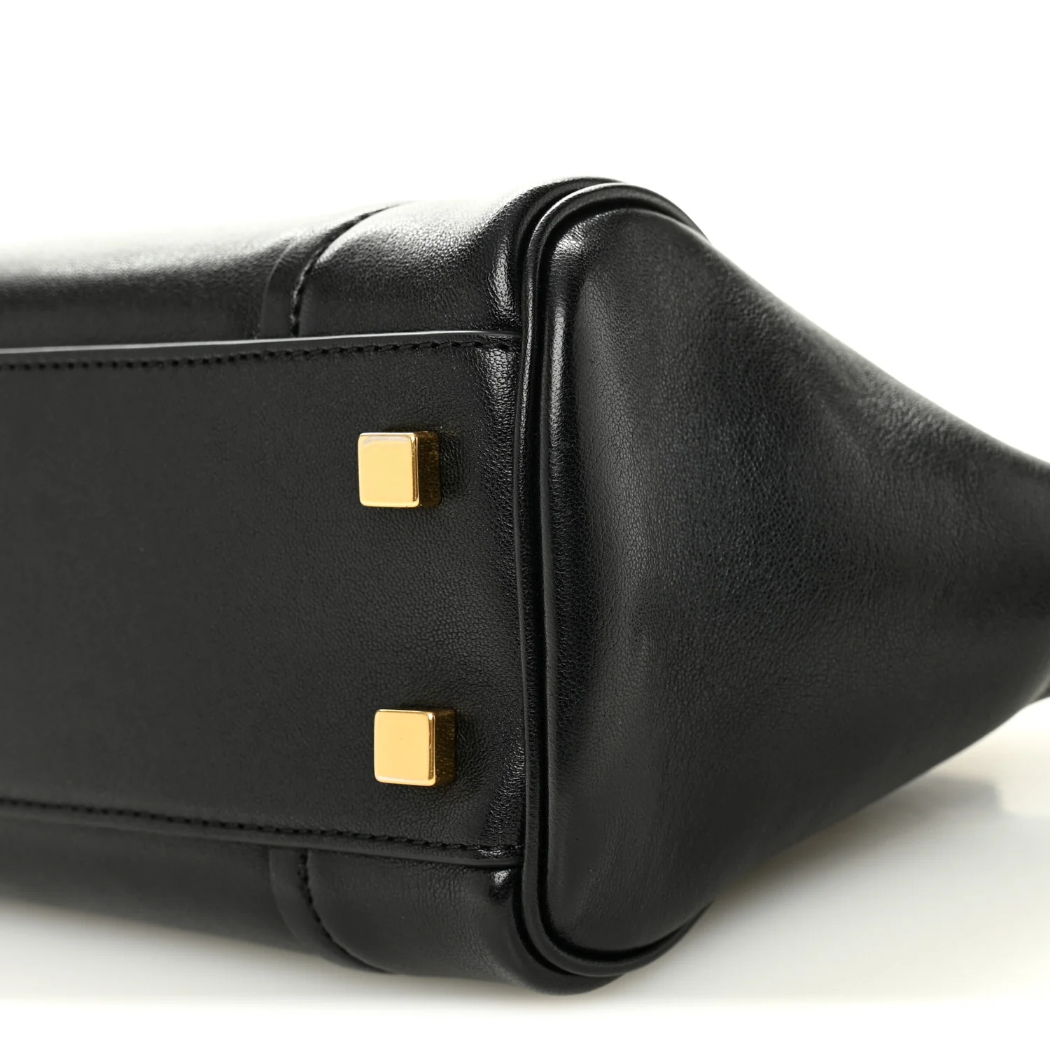 Supple Shiny Lambskin Small New Luggage Black - Image 10