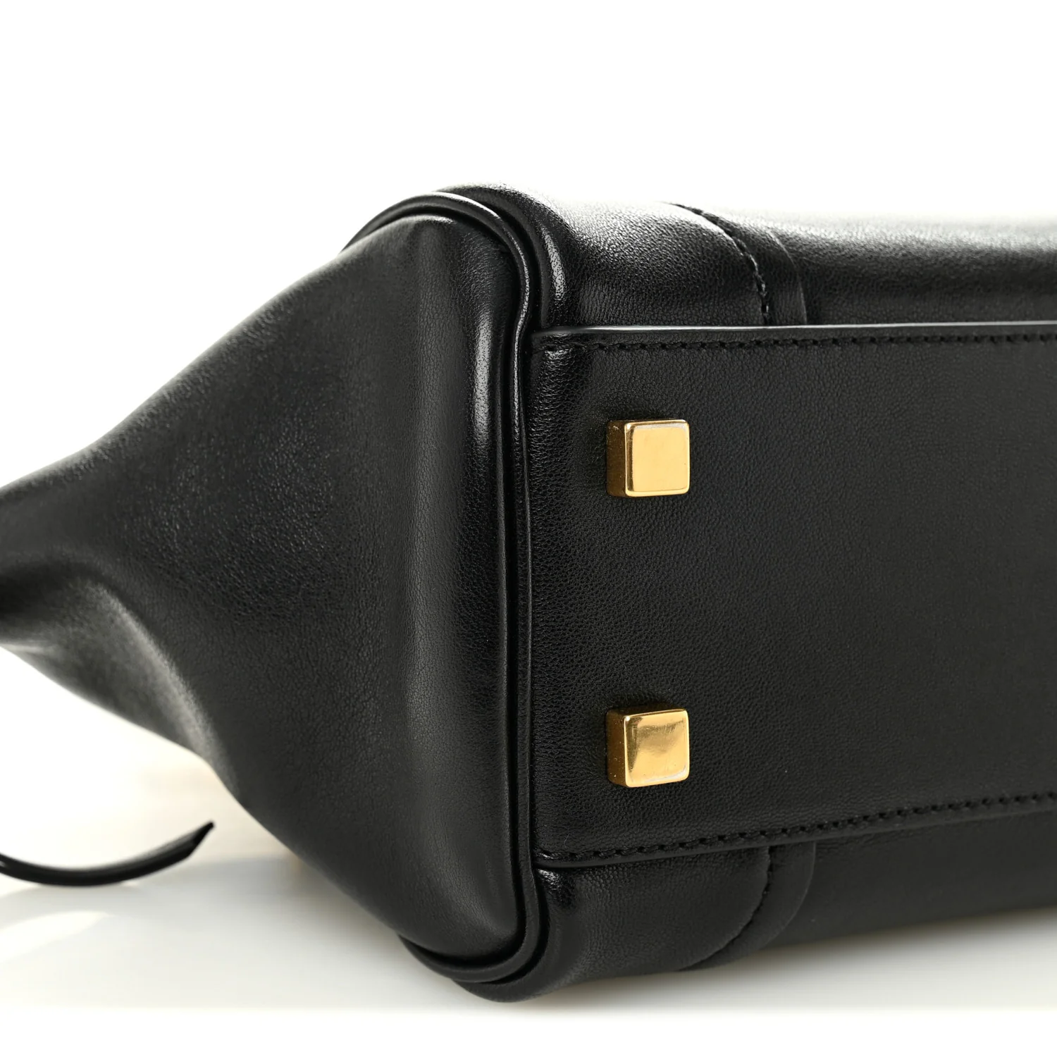 Supple Shiny Lambskin Small New Luggage Black - Image 9