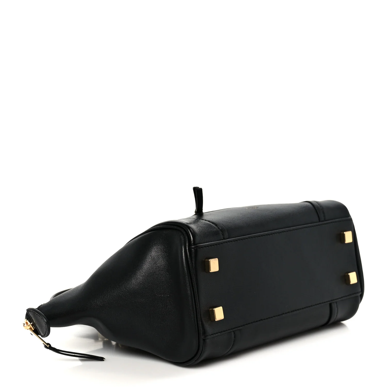 Supple Shiny Lambskin Small New Luggage Black - Image 4