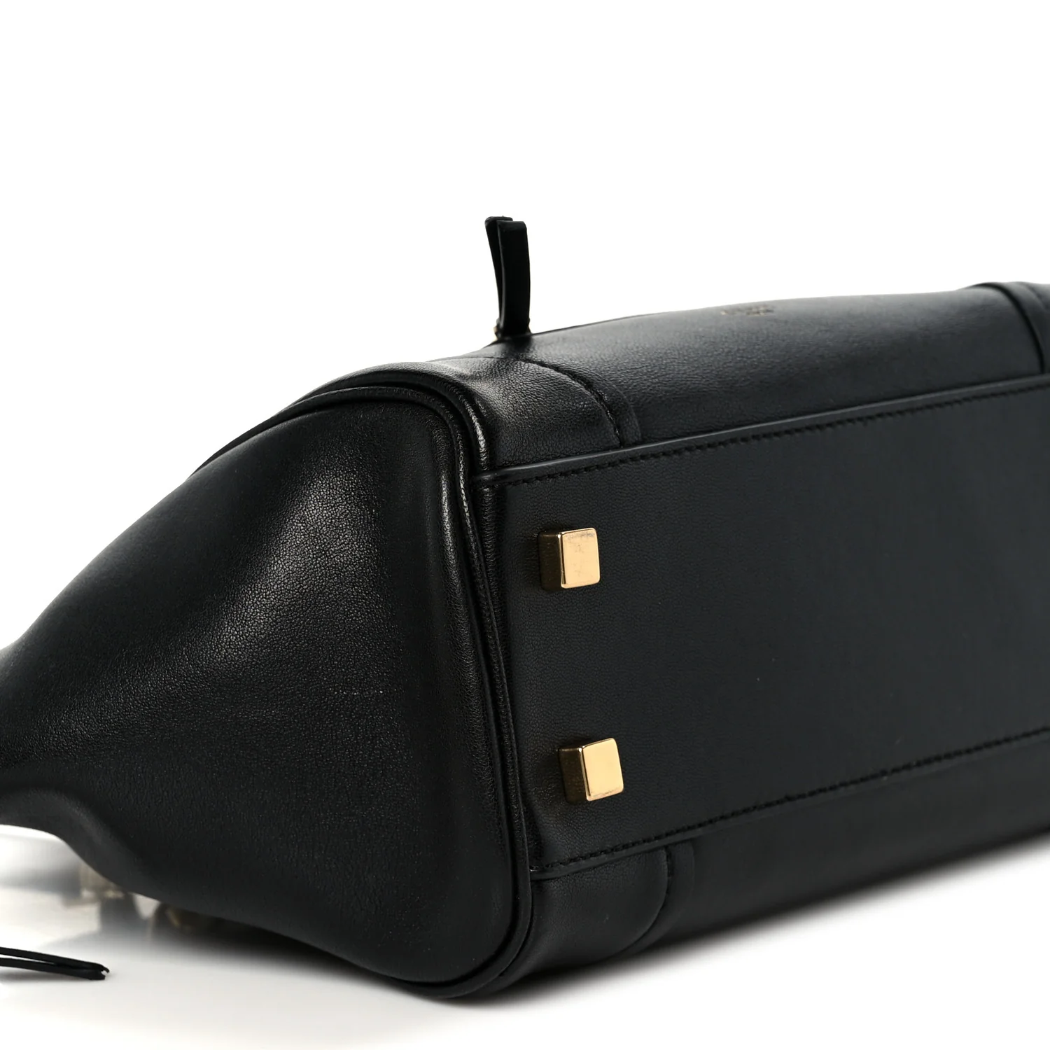 Supple Shiny Lambskin Small New Luggage Black - Image 8