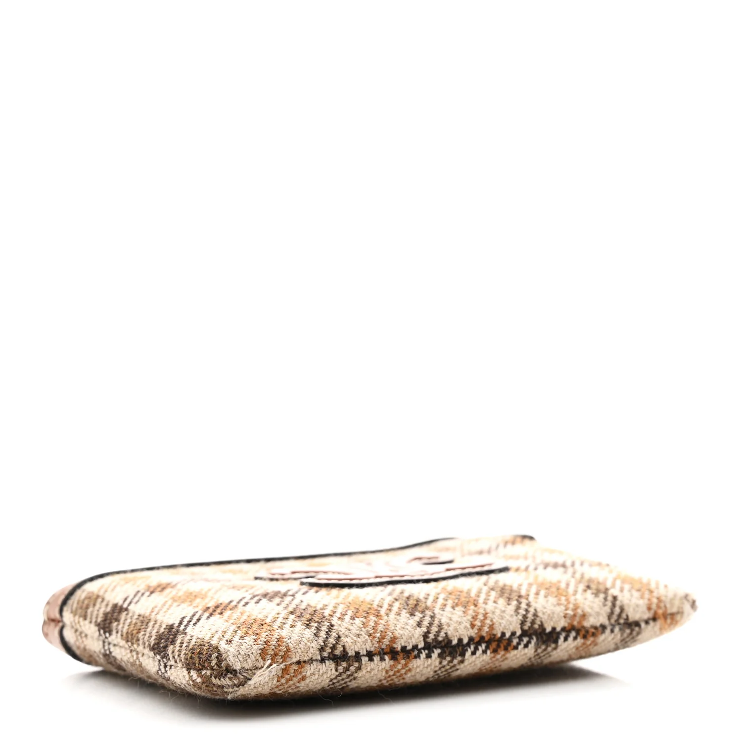 Tartan Calfskin Cuir Triomphe Coin and Card Pouch Multicolor - Image 4