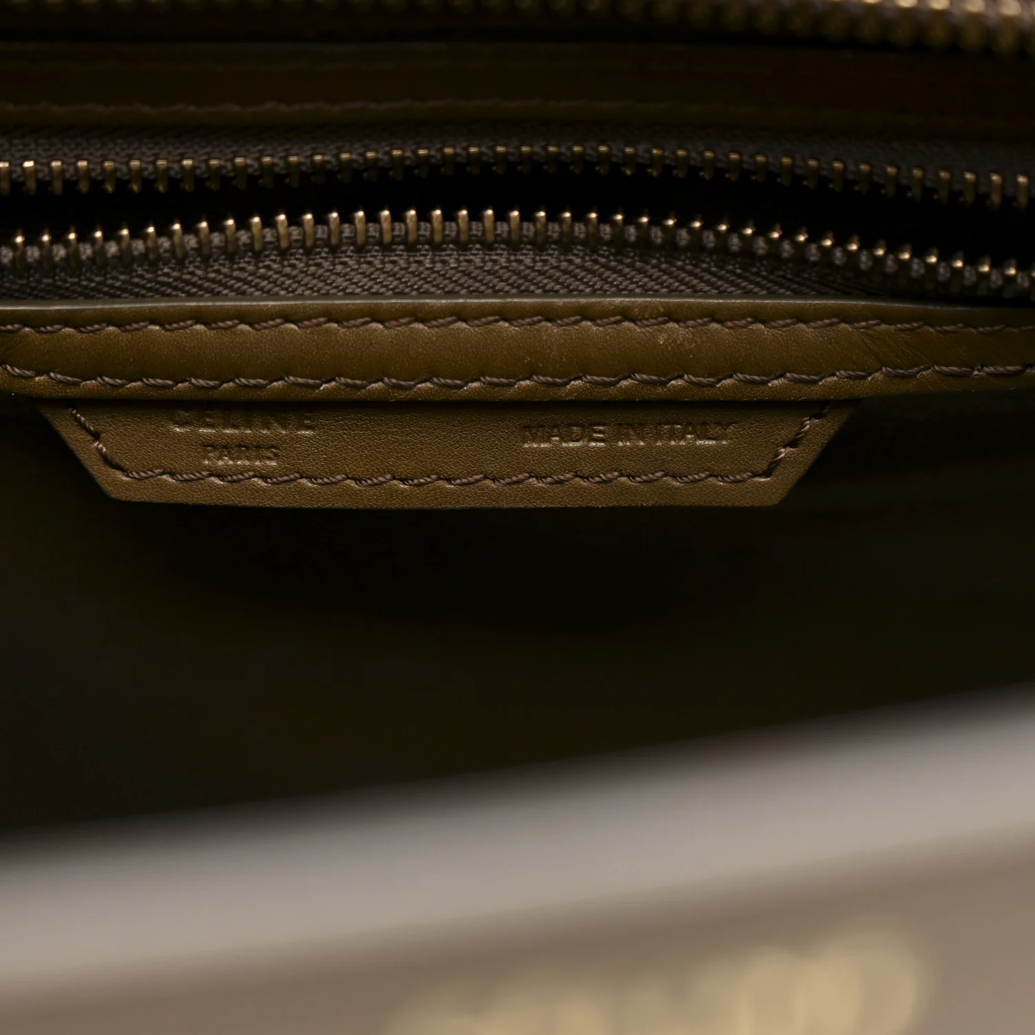 Textured Calfskin Suede Tri-color Mini Luggage Cream - Image 6