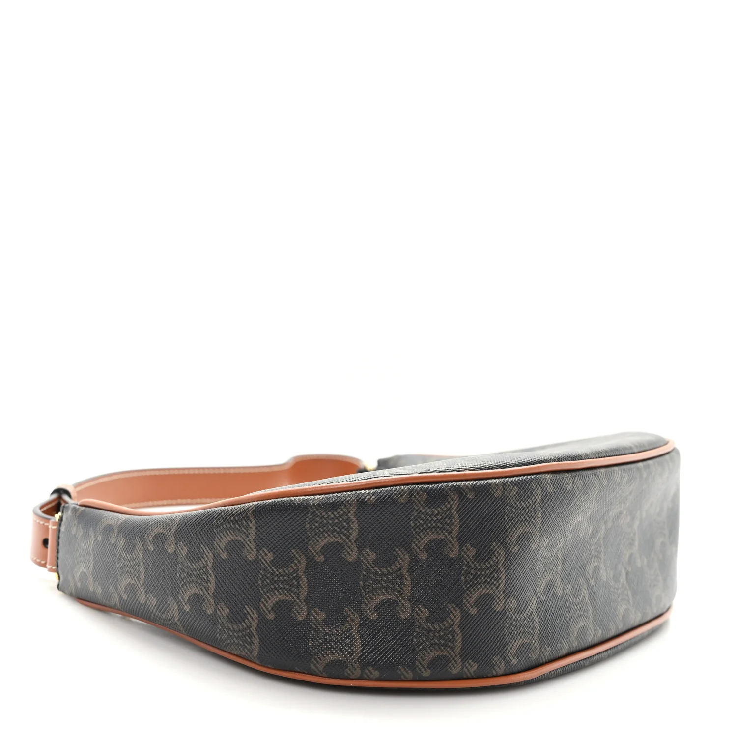 Triomphe Canvas Calfskin Ava Shoulder Bag Tan - Image 4