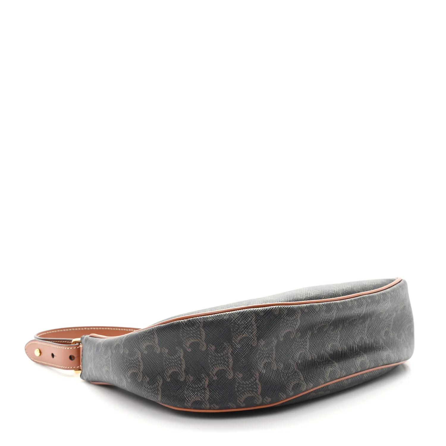 Triomphe Canvas Calfskin Ava Shoulder Bag Tan - Image 4