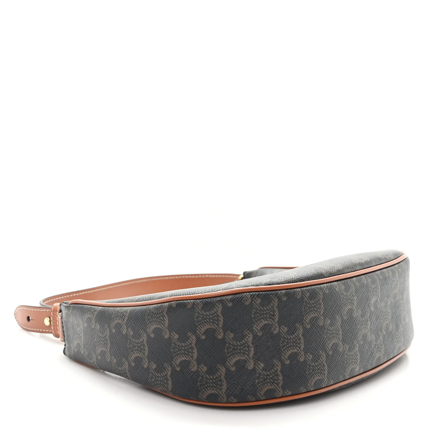 Triomphe Canvas Calfskin Ava Shoulder Bag Tan - Image 4