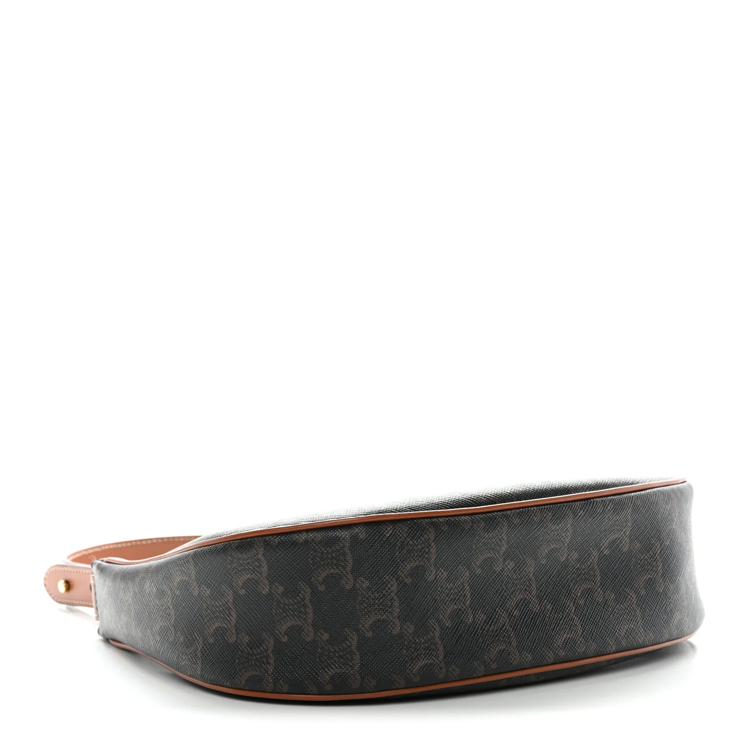Triomphe Canvas Calfskin Ava Shoulder Bag Tan - Image 4