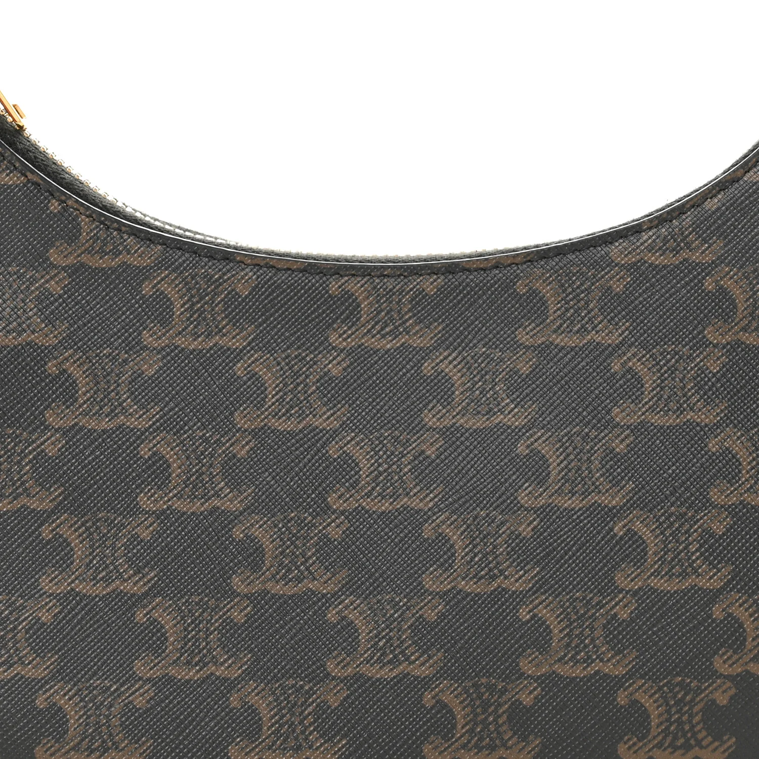 Triomphe Canvas Calfskin Ava Shoulder Bag Tan - Image 8