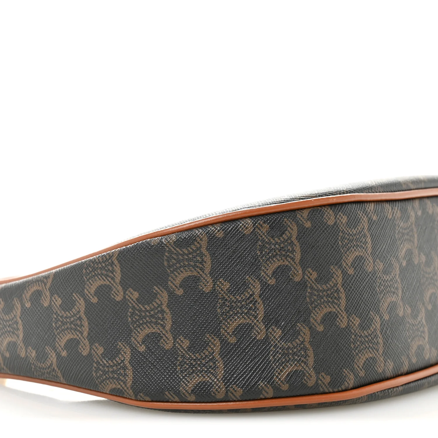Triomphe Canvas Calfskin Ava Shoulder Bag Tan - Image 9