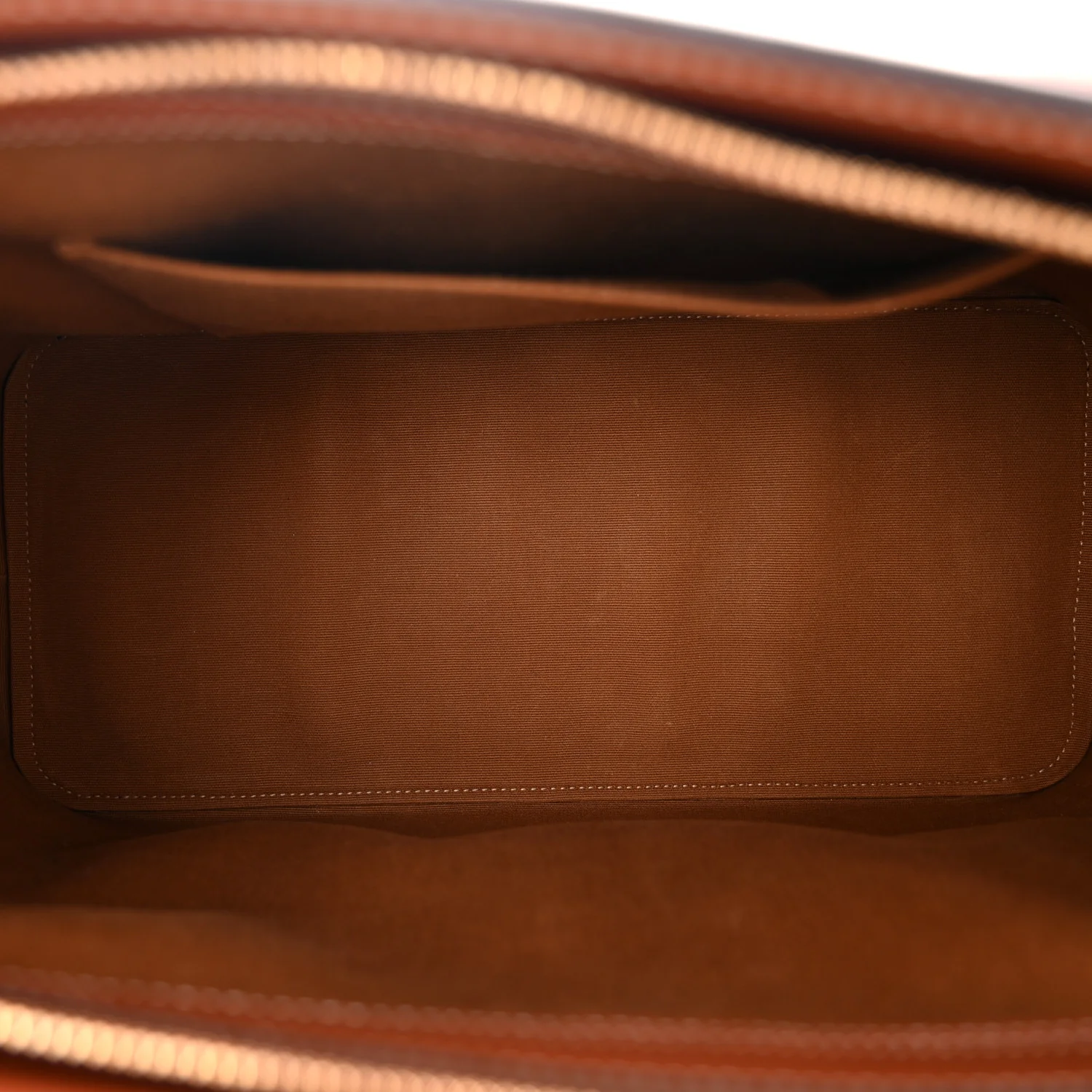 Triomphe Canvas Calfskin Cabas De France Handbag Tan - Image 5