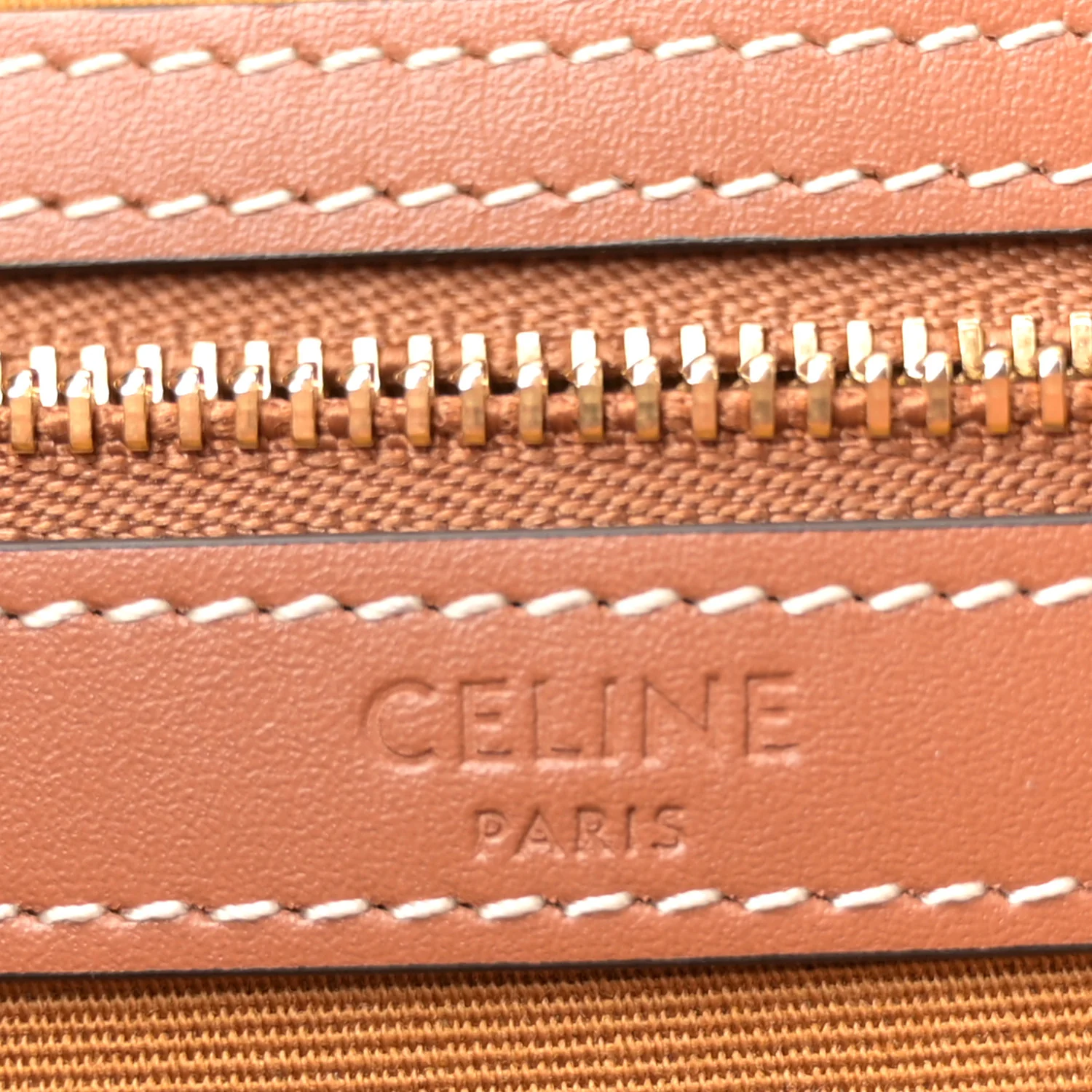 Triomphe Canvas Calfskin Medium Cabas Bag Grege - Image 11