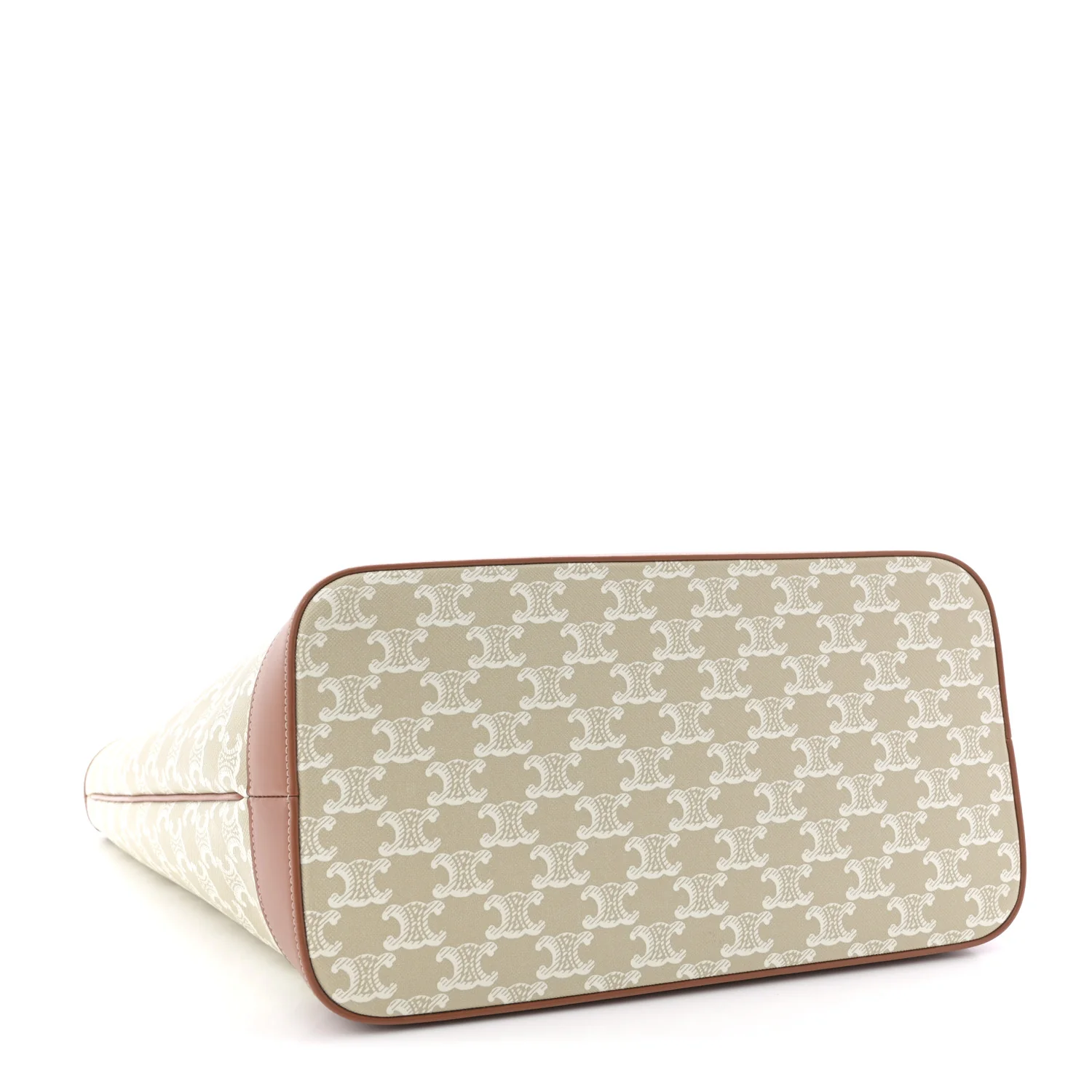 Triomphe Canvas Calfskin Medium Cabas Bag Grege - Image 6