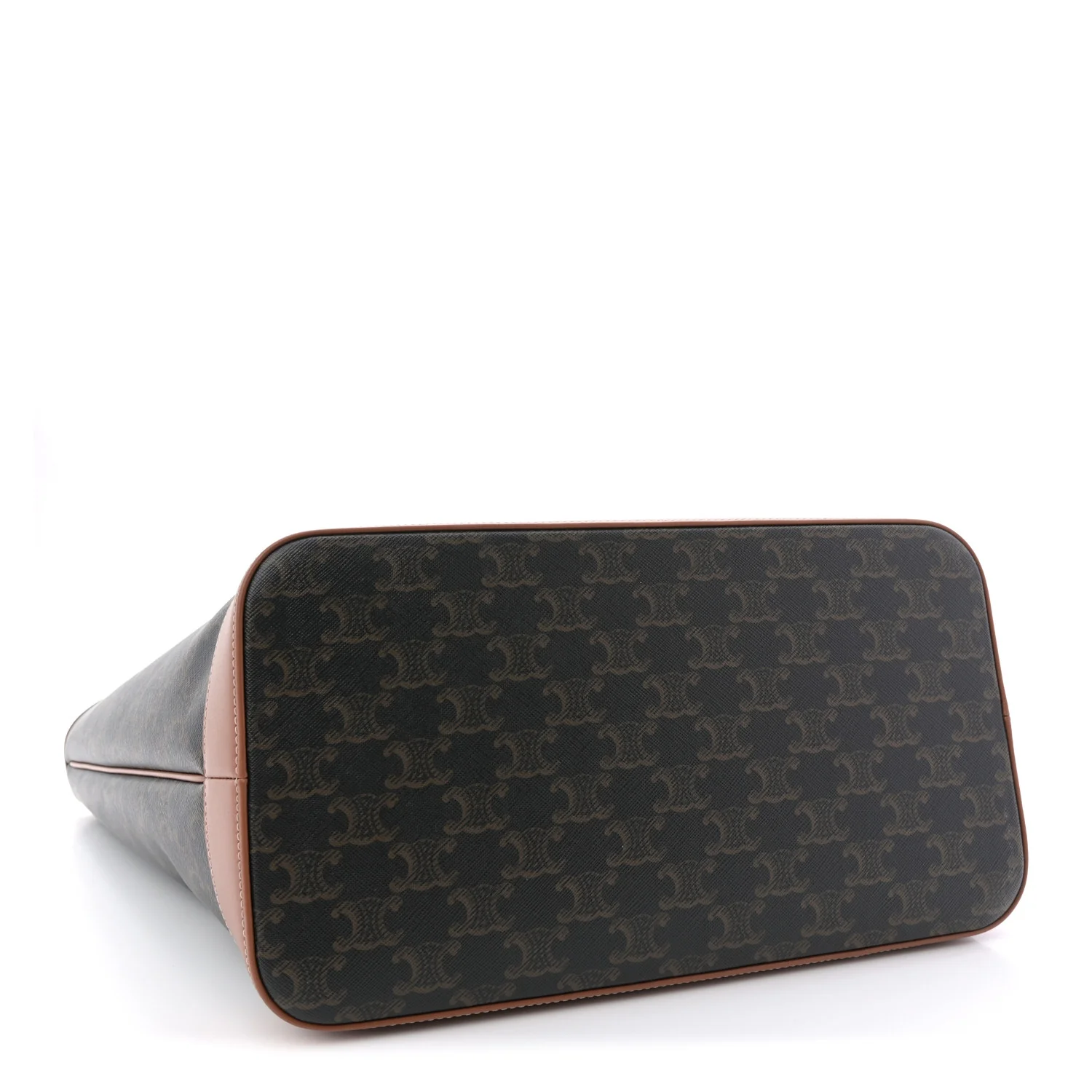 Triomphe Canvas Calfskin Medium Cabas Bag Tan - Image 4