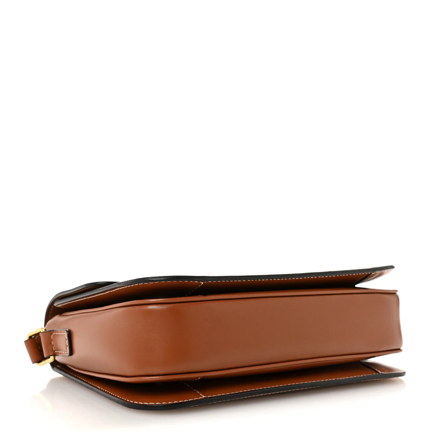 Triomphe Canvas Calfskin Medium Triomphe Bag Tan - Image 4