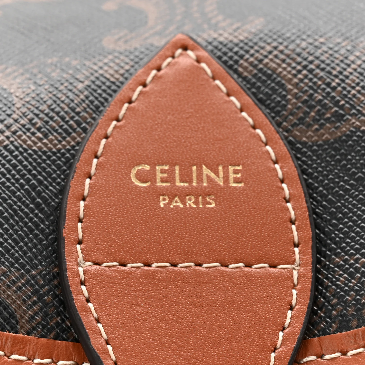Triomphe Canvas Calfskin Mini Folco Backpack Tan - Image 6