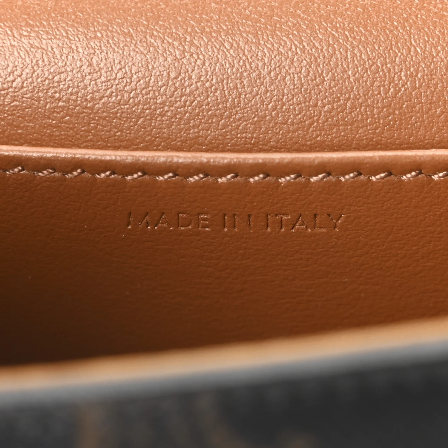 Triomphe Canvas Calfskin Mini Triomphe Tan - Image 7