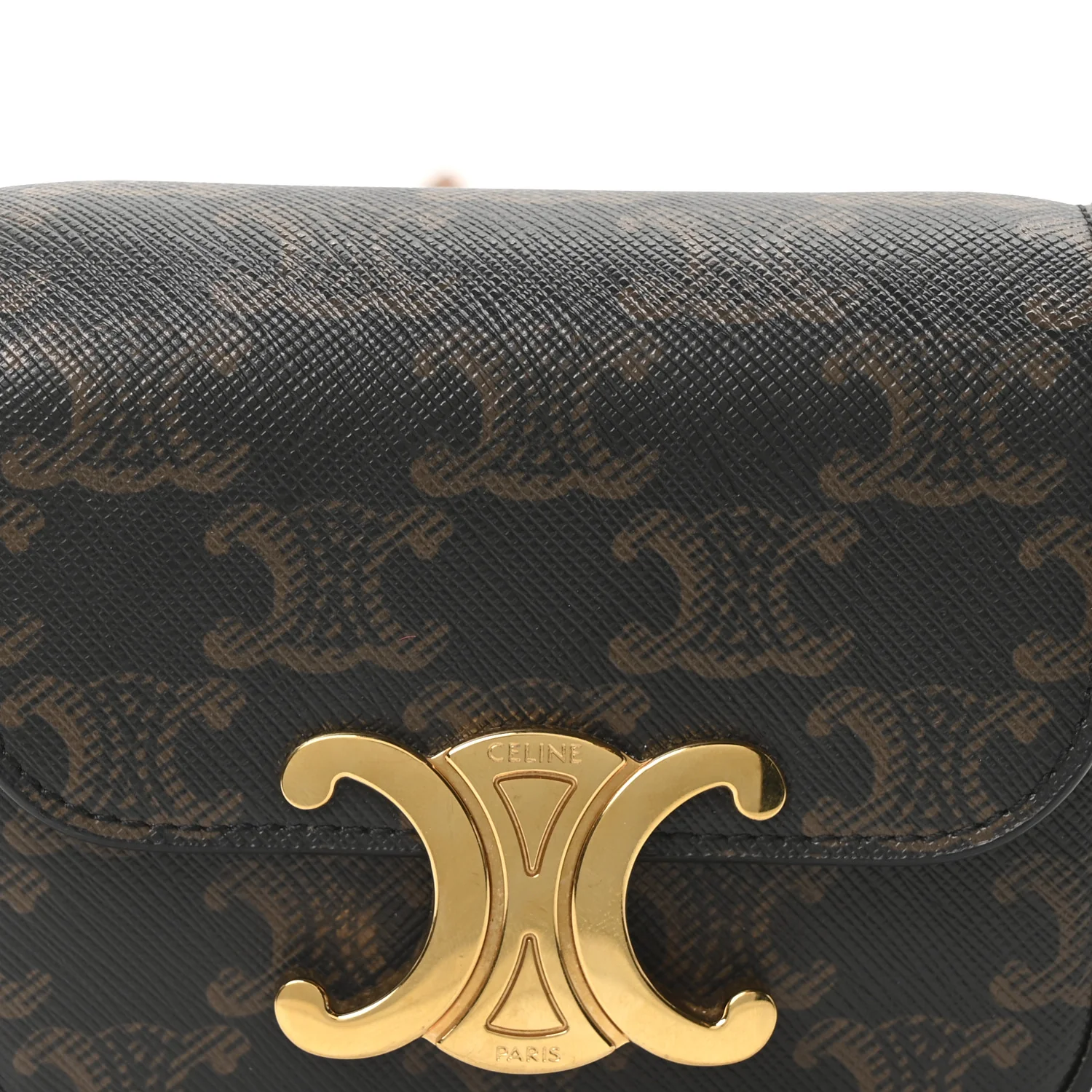 Triomphe Canvas Calfskin Mini Triomphe Tan - Image 8