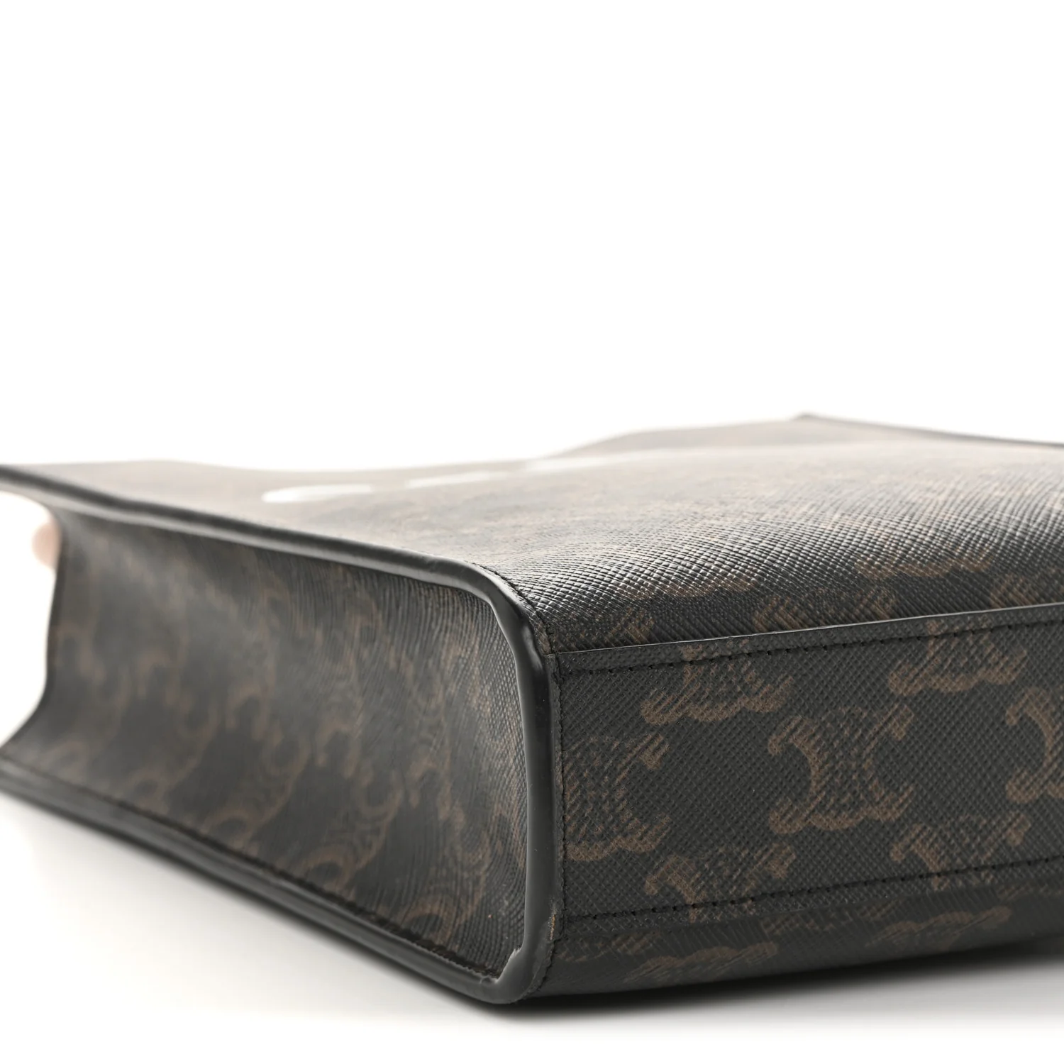 Triomphe Canvas Calfskin Mini Vertical Cabas Tan - Image 10